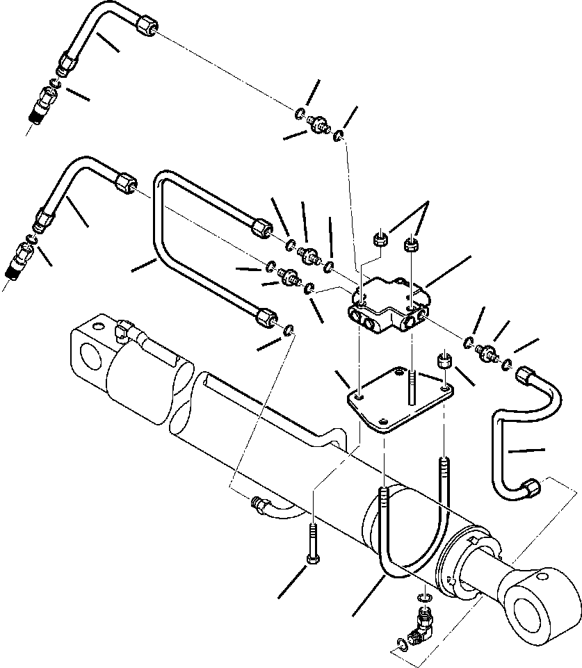 Part |$168. BACKHOE PIPING BOOM CYLINDER SAFETY VALVE - S/N  A20637- [H6700-01A2]