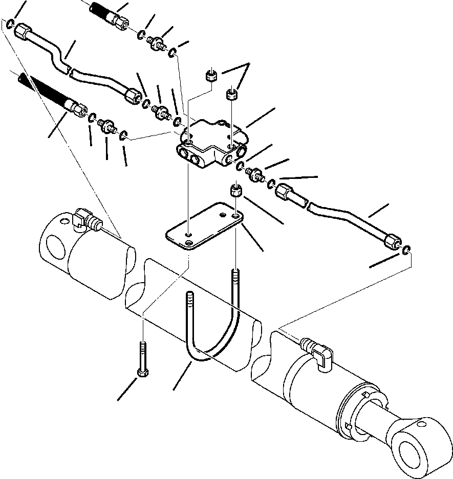 Part |$172. BACKHOE PIPING ARM CYLINDER SAFETY VALVE - S/N  A20637- [H6700-01A4]