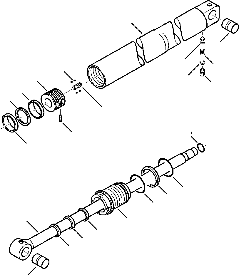 Part |$224. BACKHOE CYLINDER BOOM WITH STANDARD ARM - S/N  A20637- [H7005-01A0]