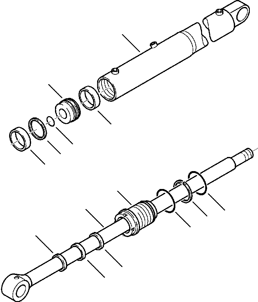 Part |$236. BACKHOE CYLINDER TELESCOPIC ARM - S/N  A20637- [H7009-01A0]