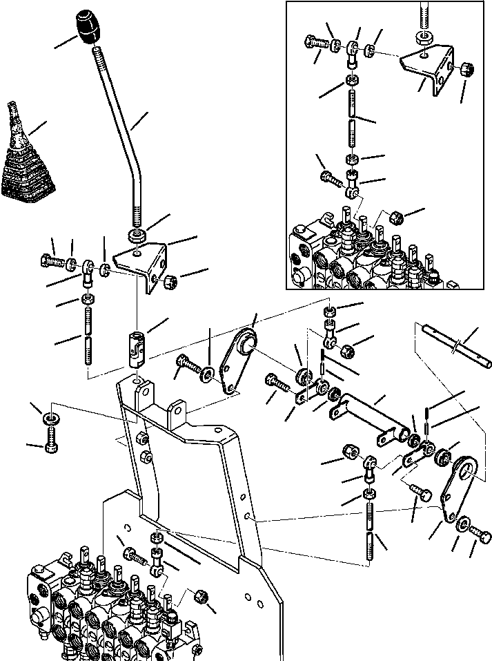 Part |$16. RIGHT BACKHOE CONTROL LEVER BACKHOE PATTERN [K4420-01A0]