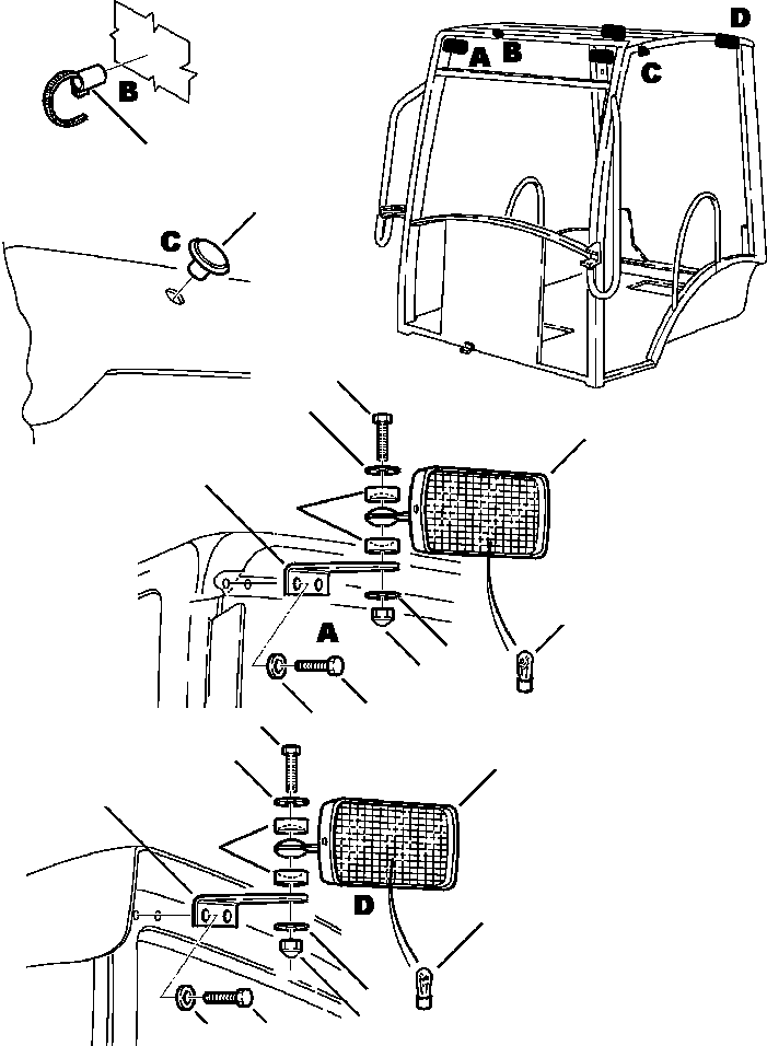 WB1402N1 WBK10036A PERATORS CANOPY (SEE FIG. K5300-01A0)