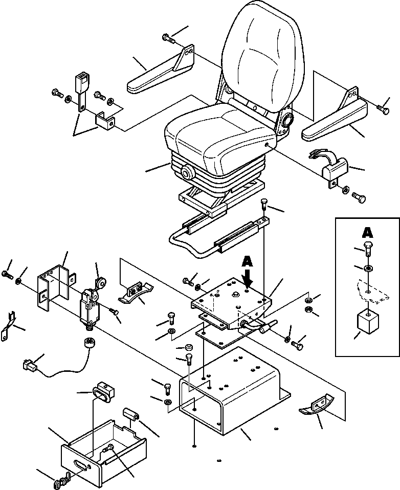 Part |$104. PPC SYSTEM OPERATORS SEAT AND MOUNTING [K5500-P1A0]