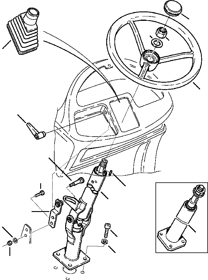 Part |$148. CANOPY STEERING WHEEL AND COLUMN S/N  A20637- [K6001-01A0]