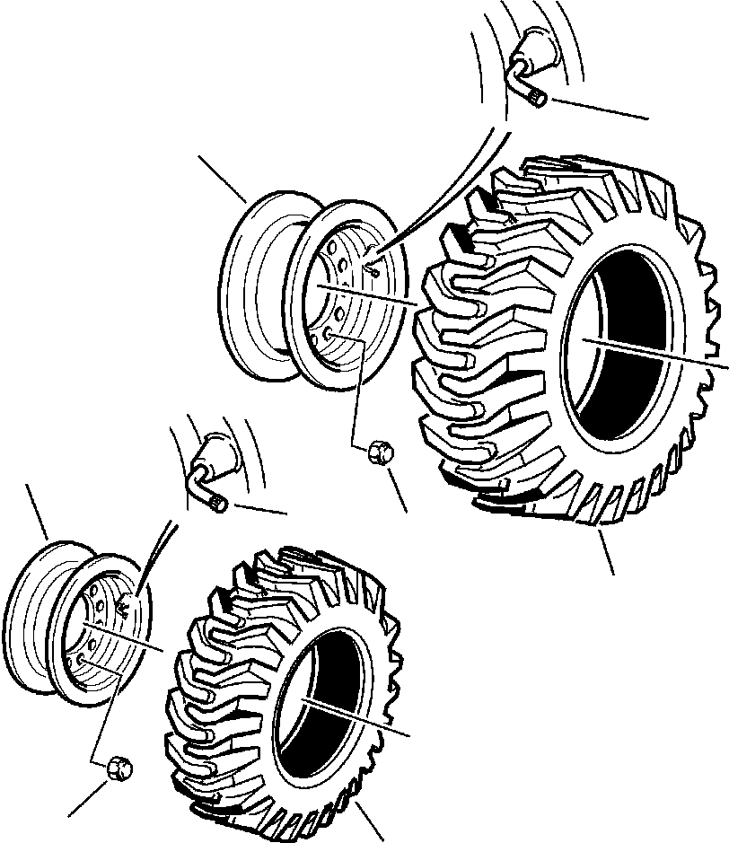 Part |$0. 4WD TIRES AND RIMS S/N  A20637- [S3700-01A0]