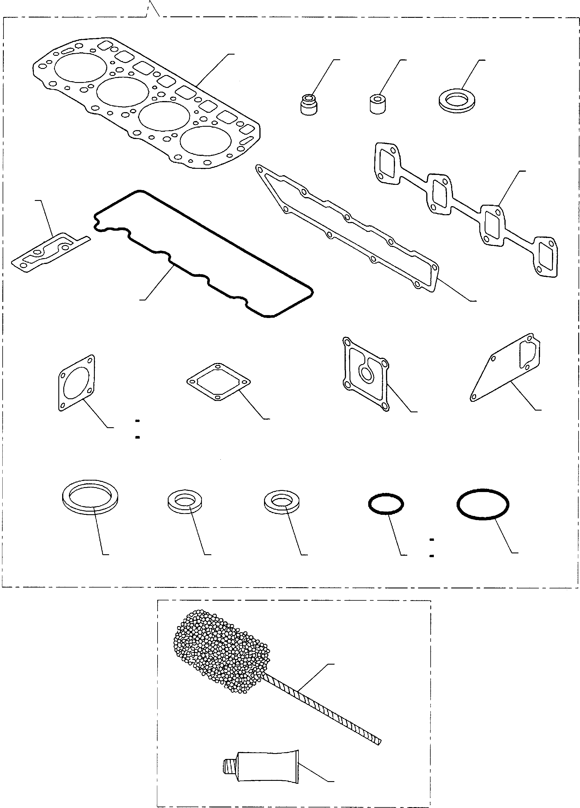 Part 50. GASKET KIT (ASPIRATED ENGINE) [0991]