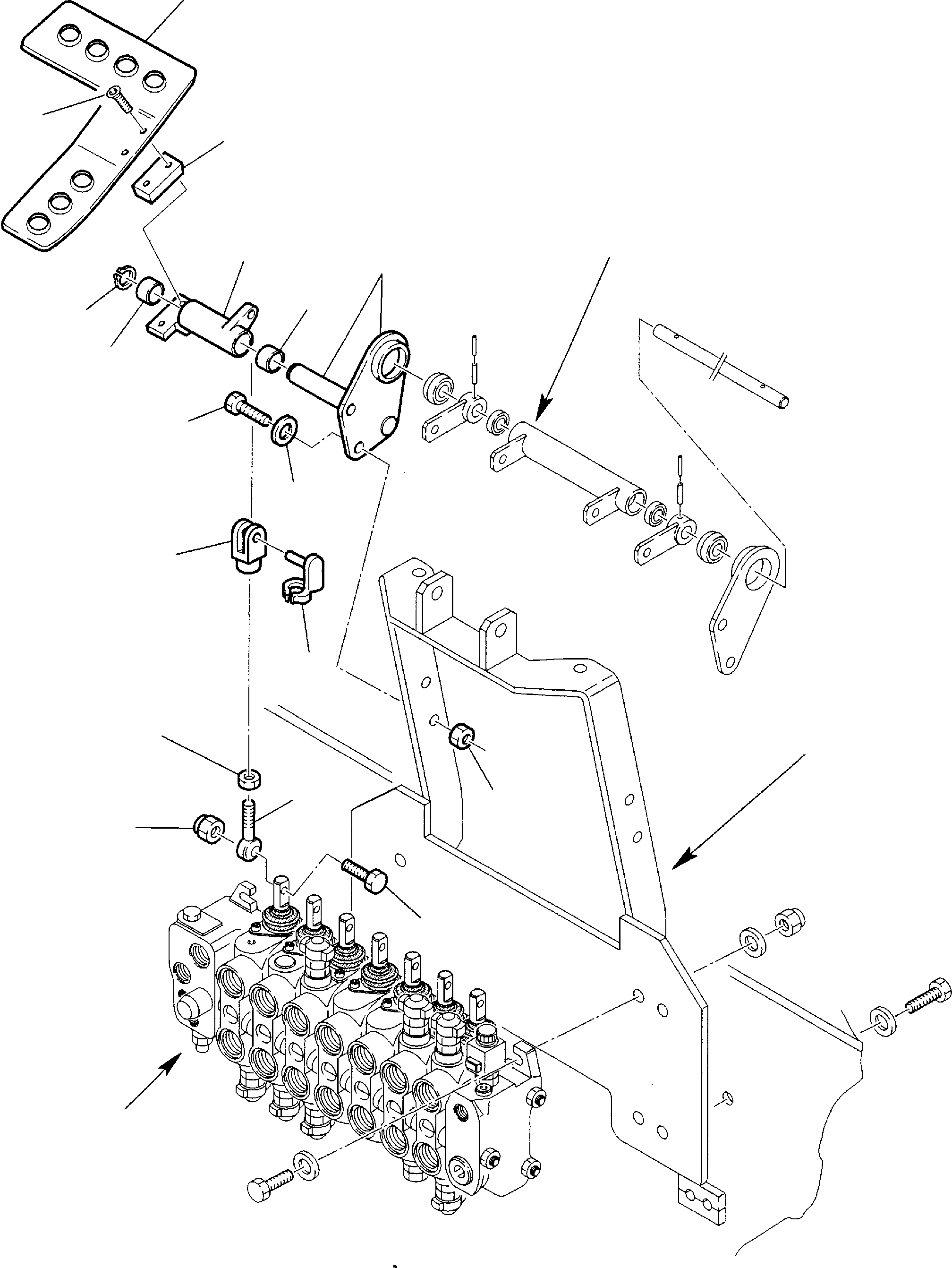 Part 12. BACKHOE CONTROL PEDAL (LEFT SIDE) KOMATSU LAYOUT CONTROL [4510]