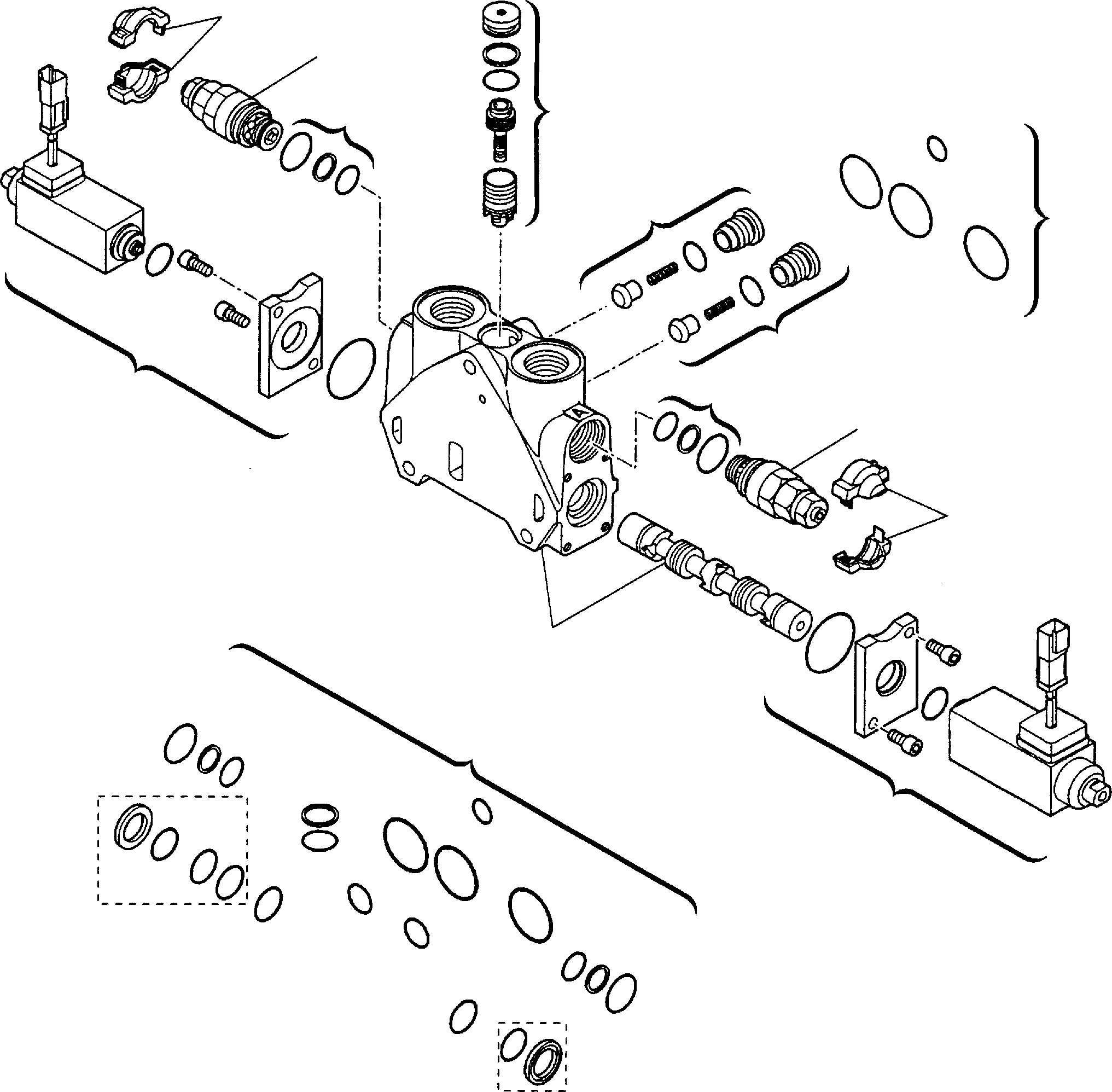 Part 13. SHOVEL CONTROL VALVE (FOR BUCKET 4 IN 1) (5/5) [6280]