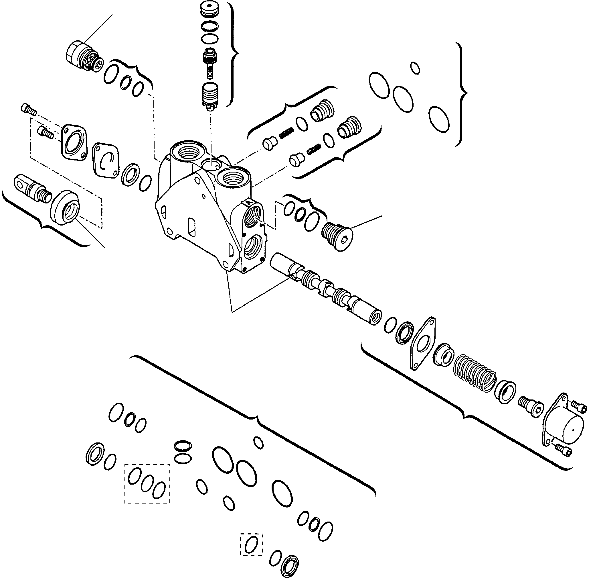 Part 25. BACKHOE CONTROL VALVE (JIG ARM) [6365]