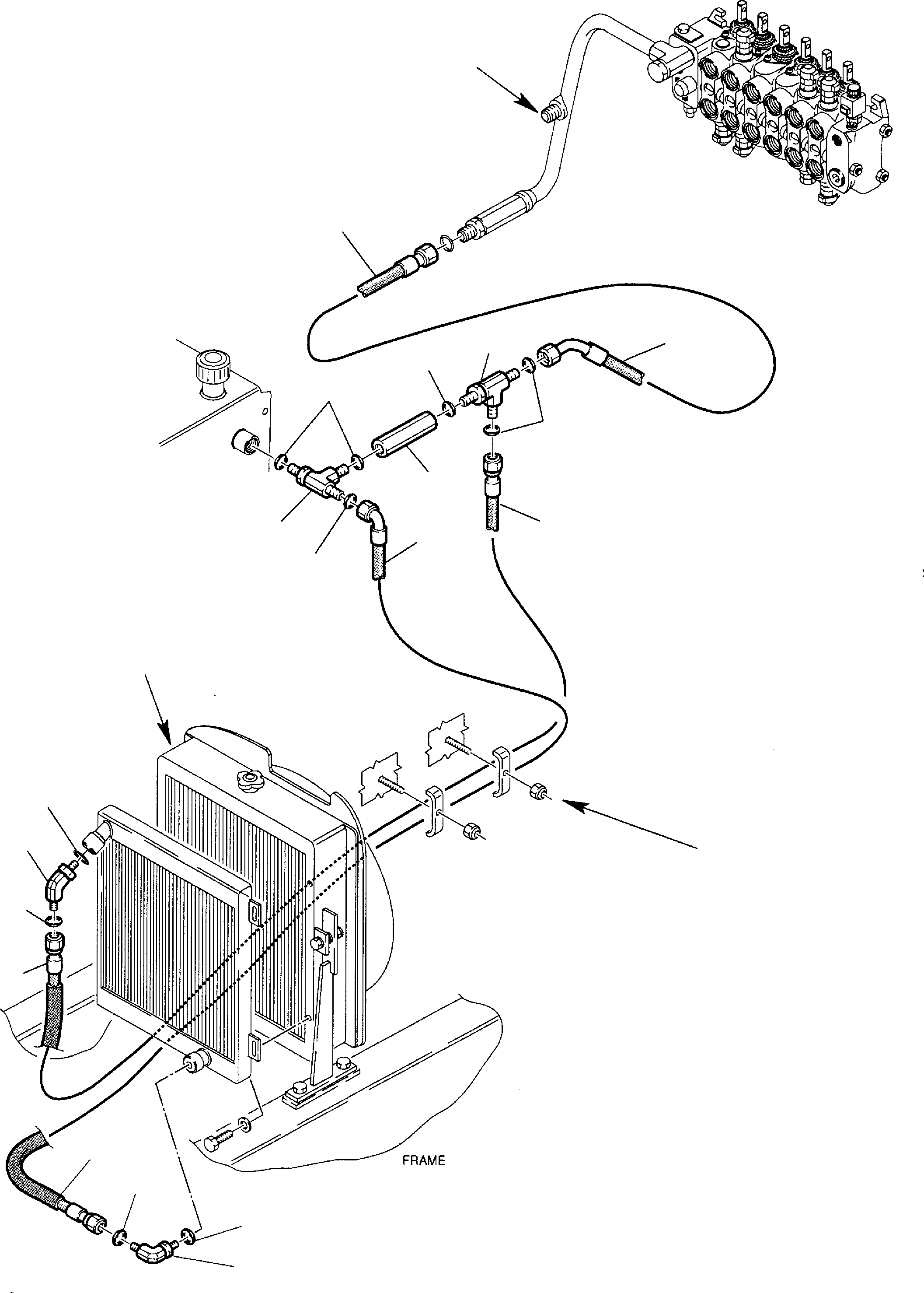 Part 32. HYDRAULIC PIPING (OIL COOLER AND RETURN LINE) (2/2) [6530]