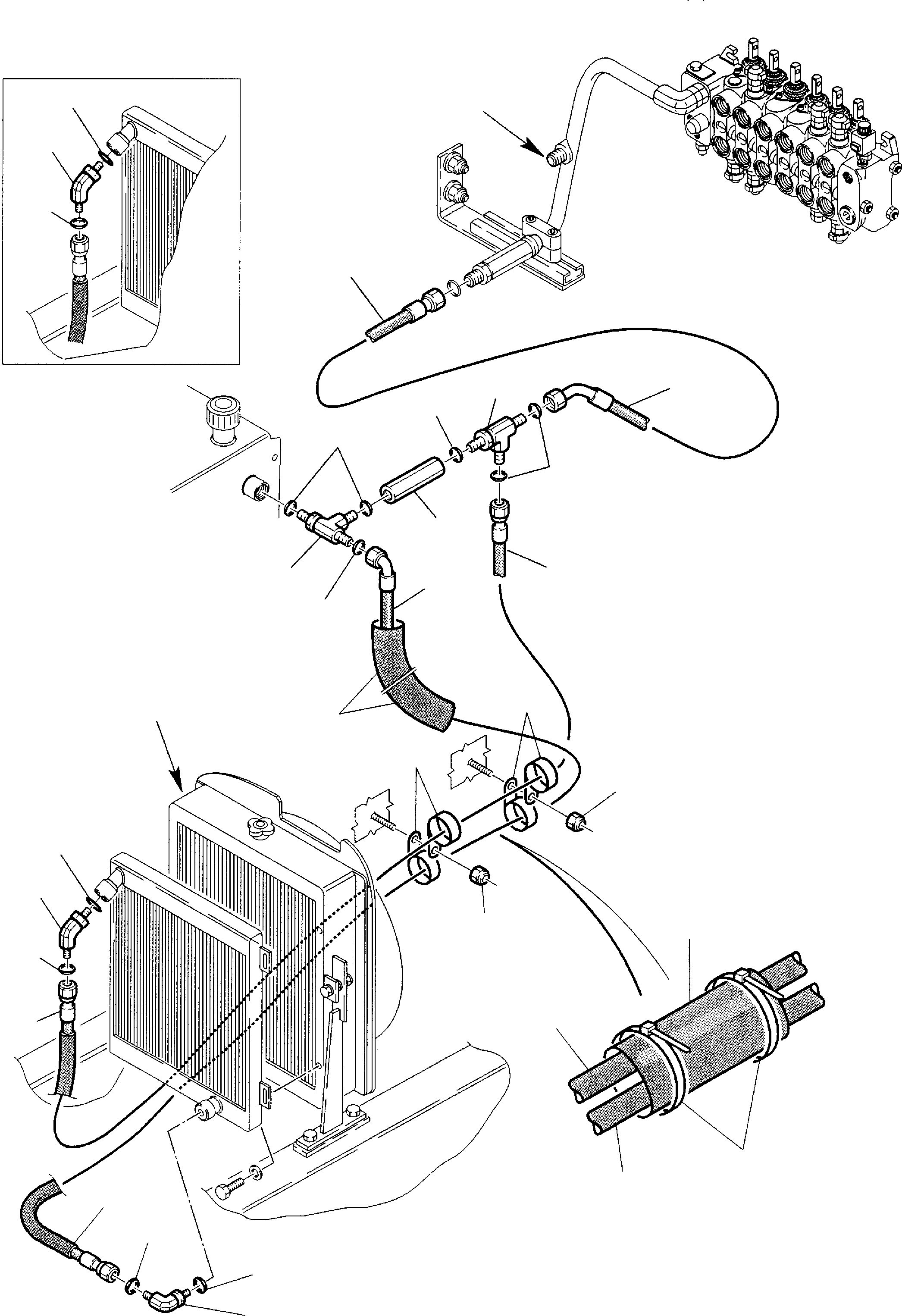 Part 33. HYDRAULIC PIPING (OIL COOLER AND RETURN LINE) (2/2) [6531]