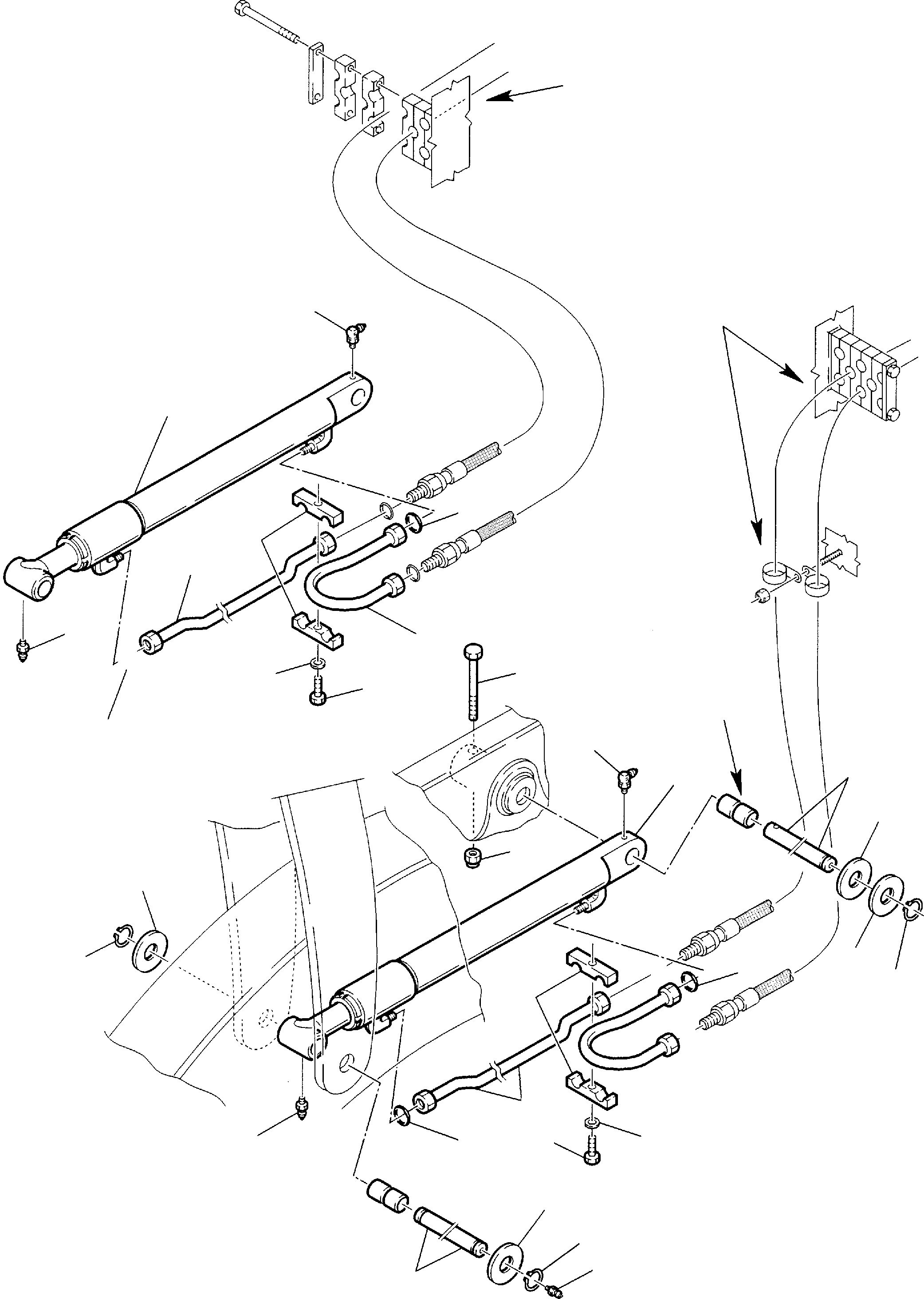 Part 38. HYDRAULIC PIPING (SHOVEL LIFTING CYLINDER LINE) (2/2) [6610]