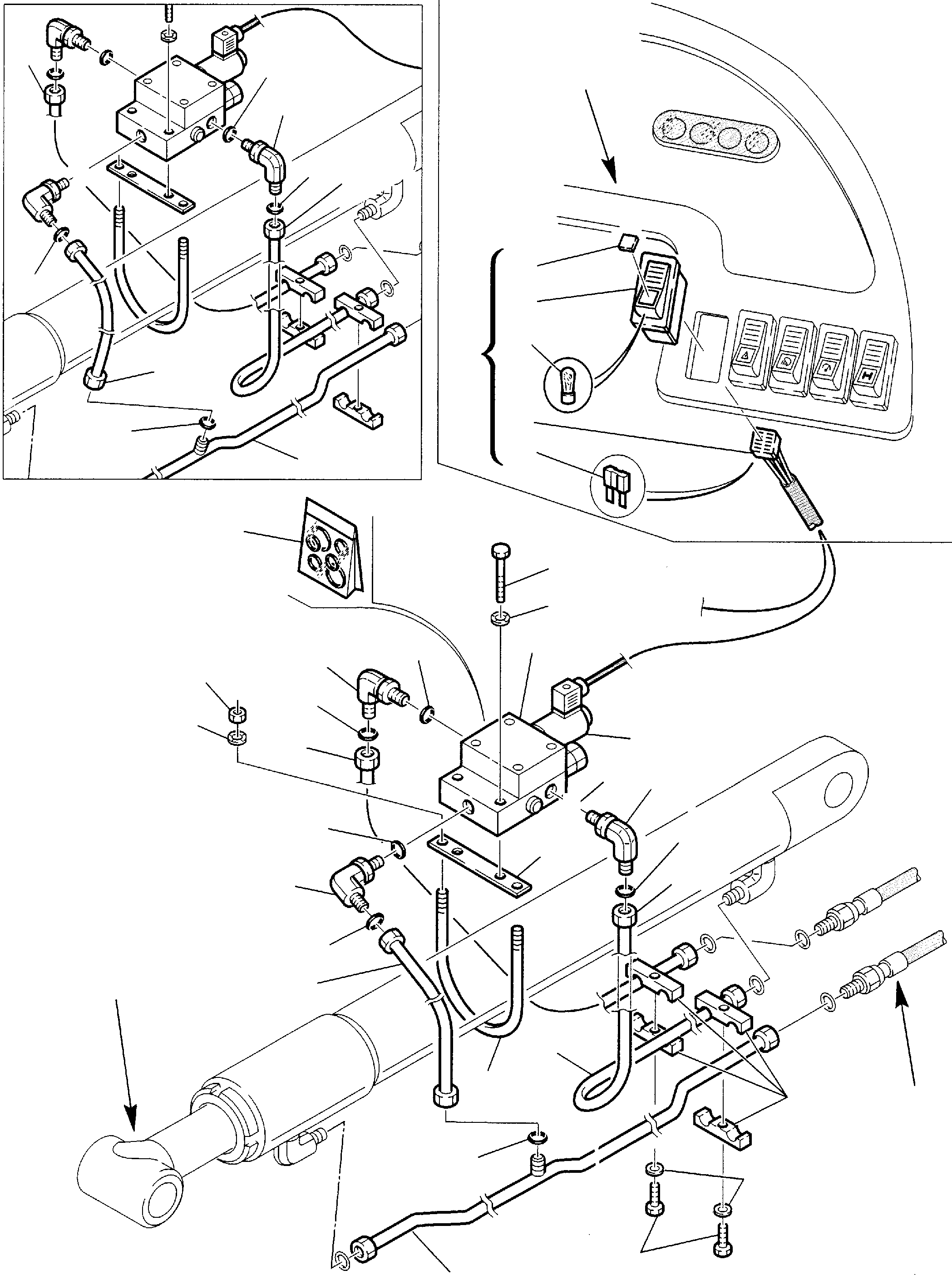 Part 40. HYDRAULIC PIPING (SHOVEL LIFTING CYLINDER) (ELECTRIC SAFETY VALVE) [6625]