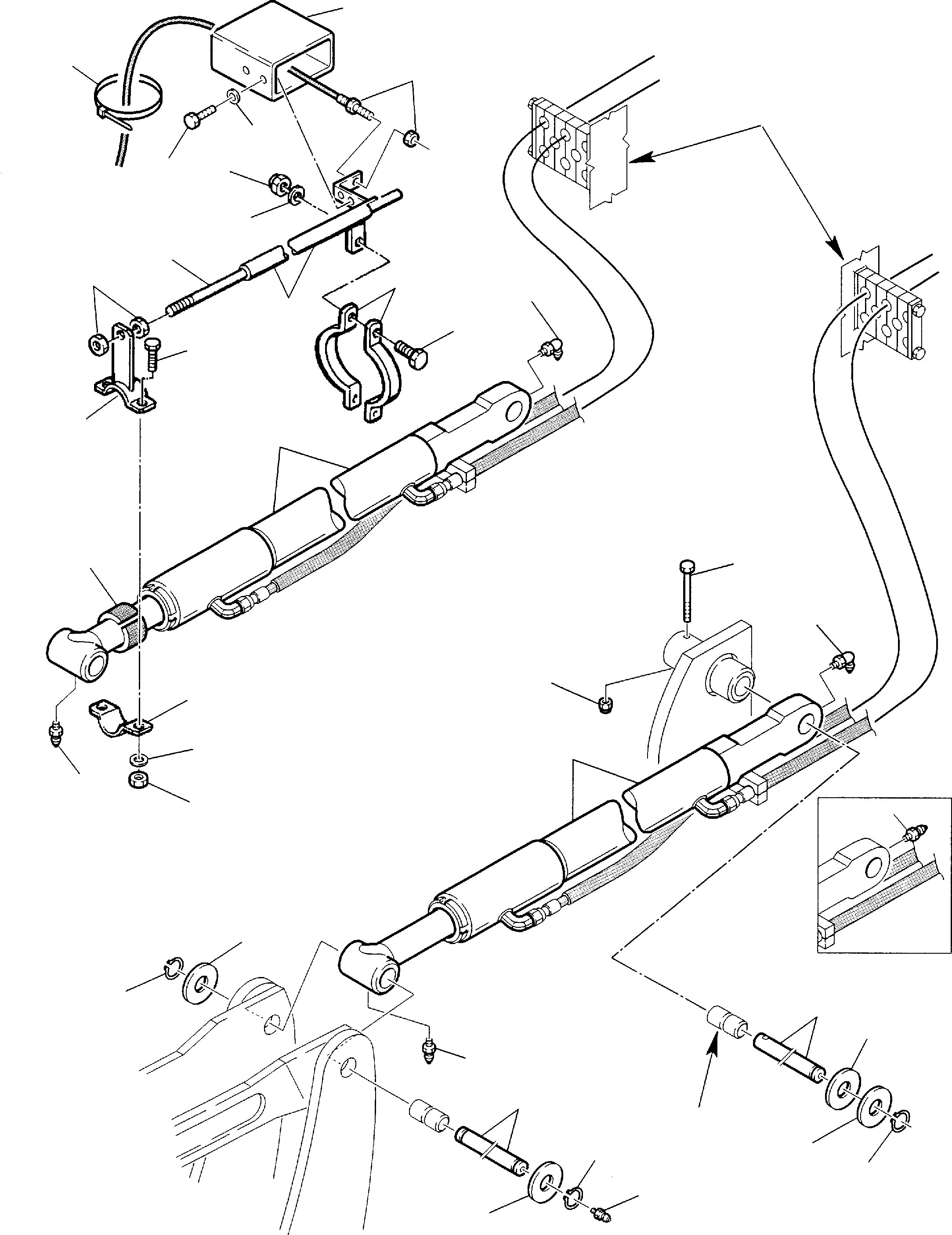 Part 42. HYDRAULIC PIPING (SHOVEL TIPPING CYLINDER LINE) (2/2) [6640]