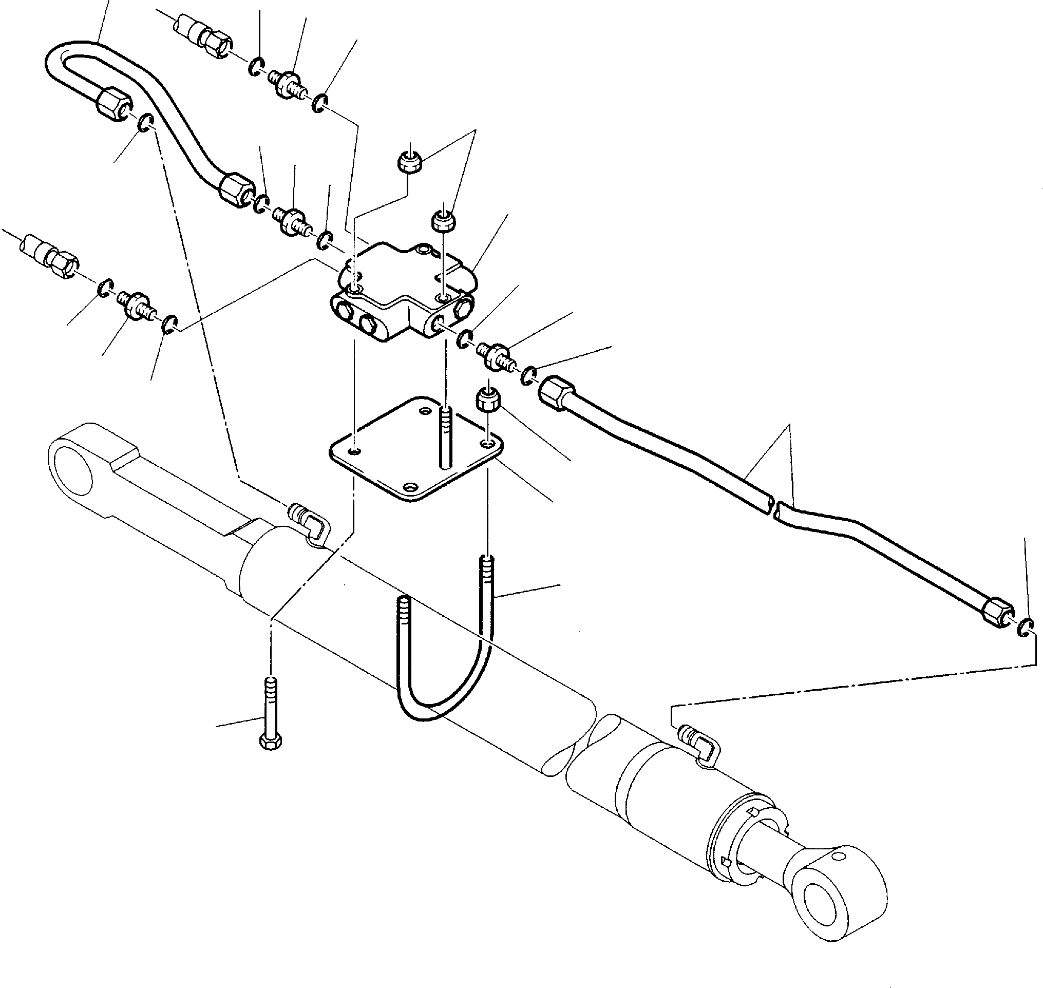 Part 43. HYDRAULIC PIPING (SHOVEL TIPPING CYLINDER) (SAFETY VALVE) [6650]