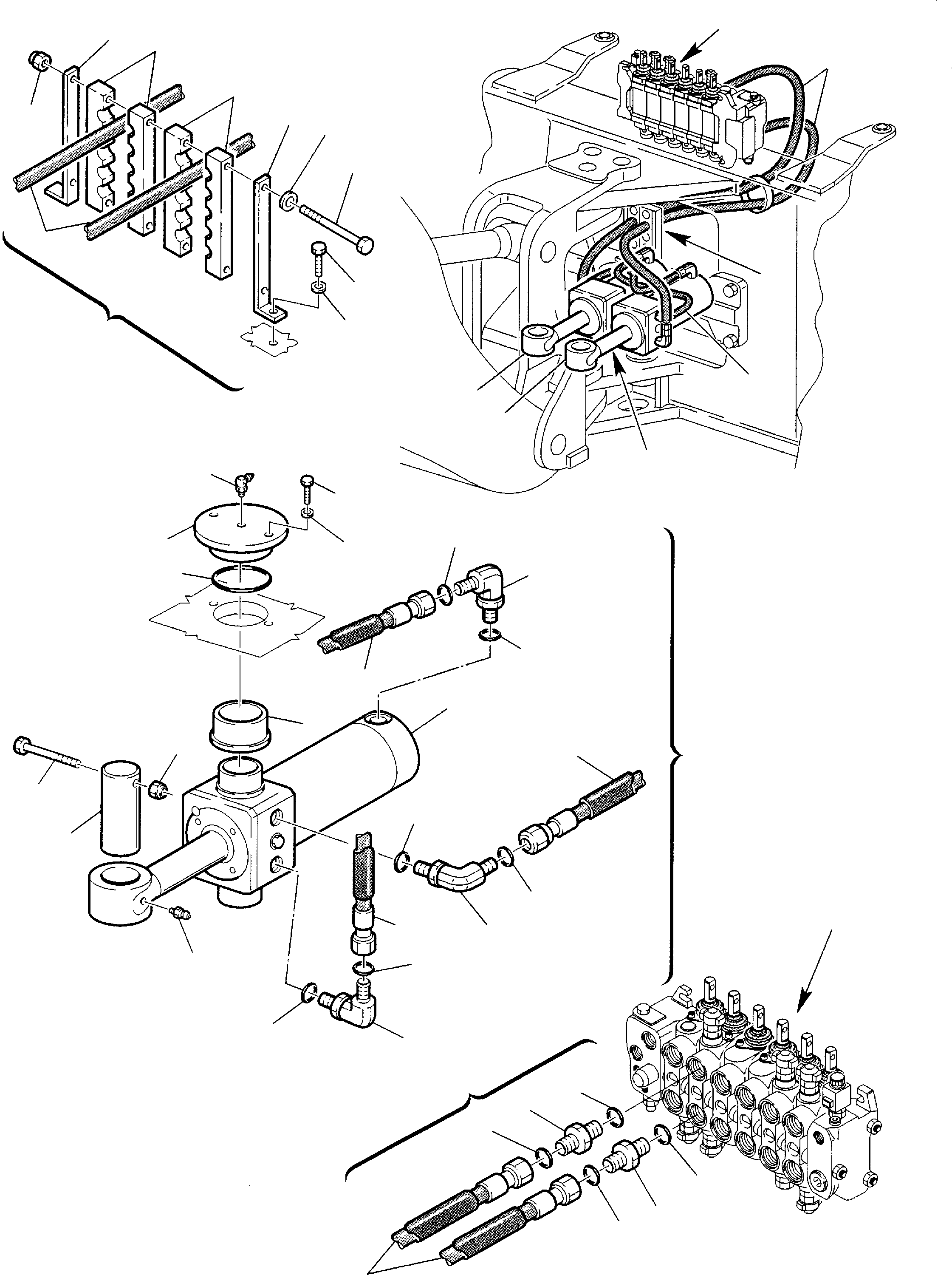 Part 49. HYDRAULIC PIPING (BOOM SWING CYLINDER LINE) [6700]