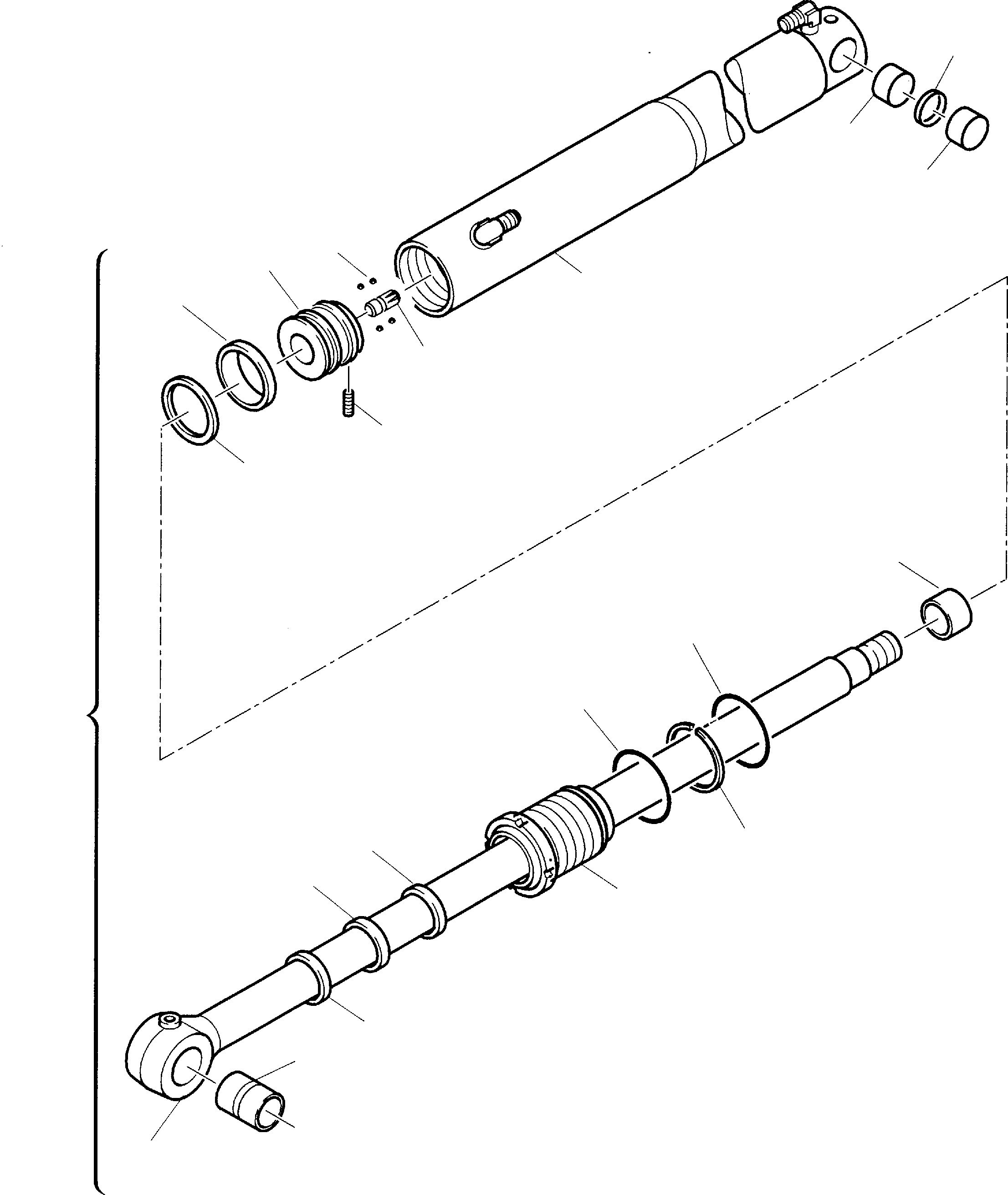 Part 60. HORIZONTAL OUTRIGGER CYLINDER L.H. [6795]