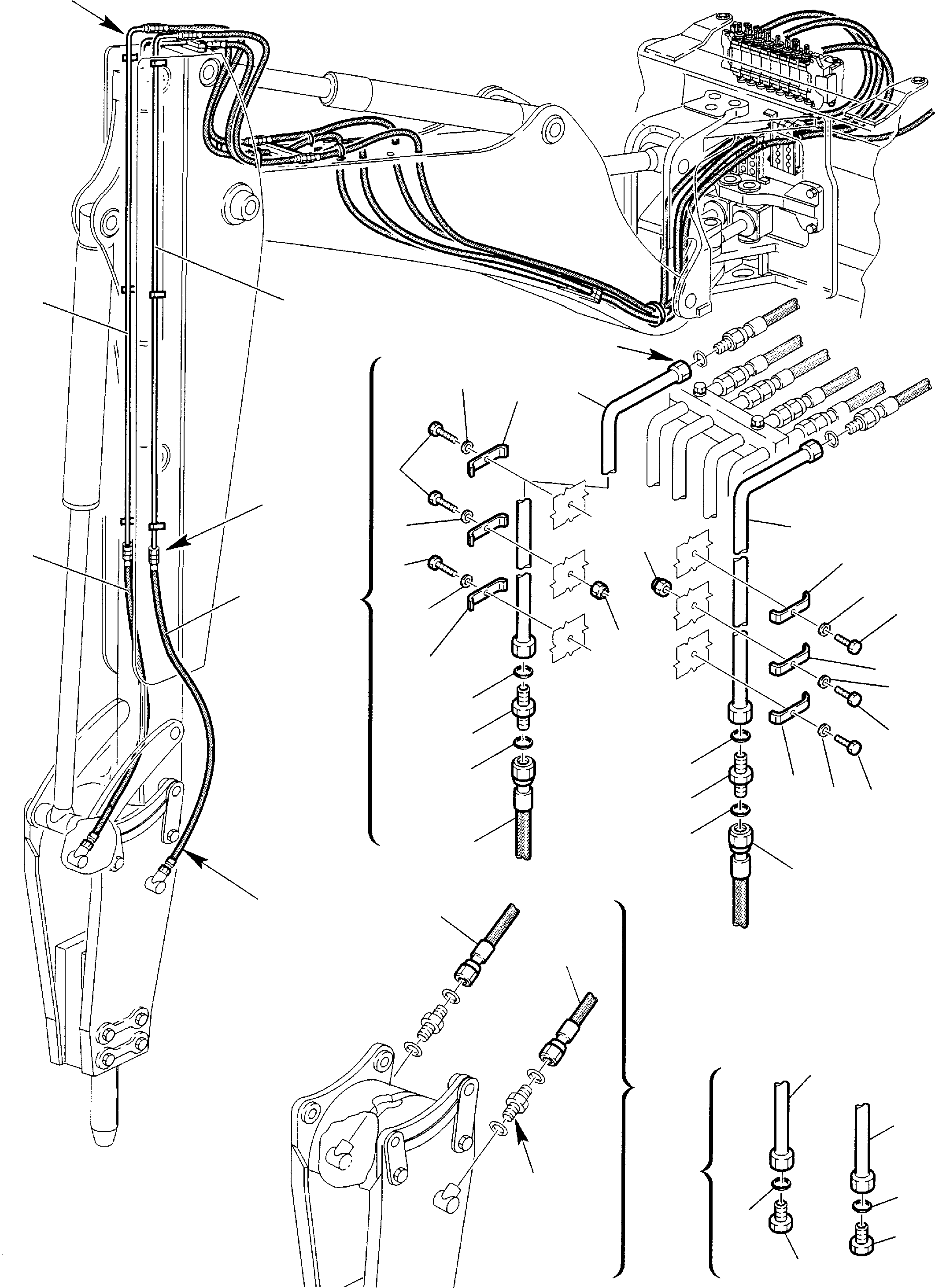 Part 68. HAMMER HYDRAULIC PIPING WITH JIG ARM (2/2) [6870]