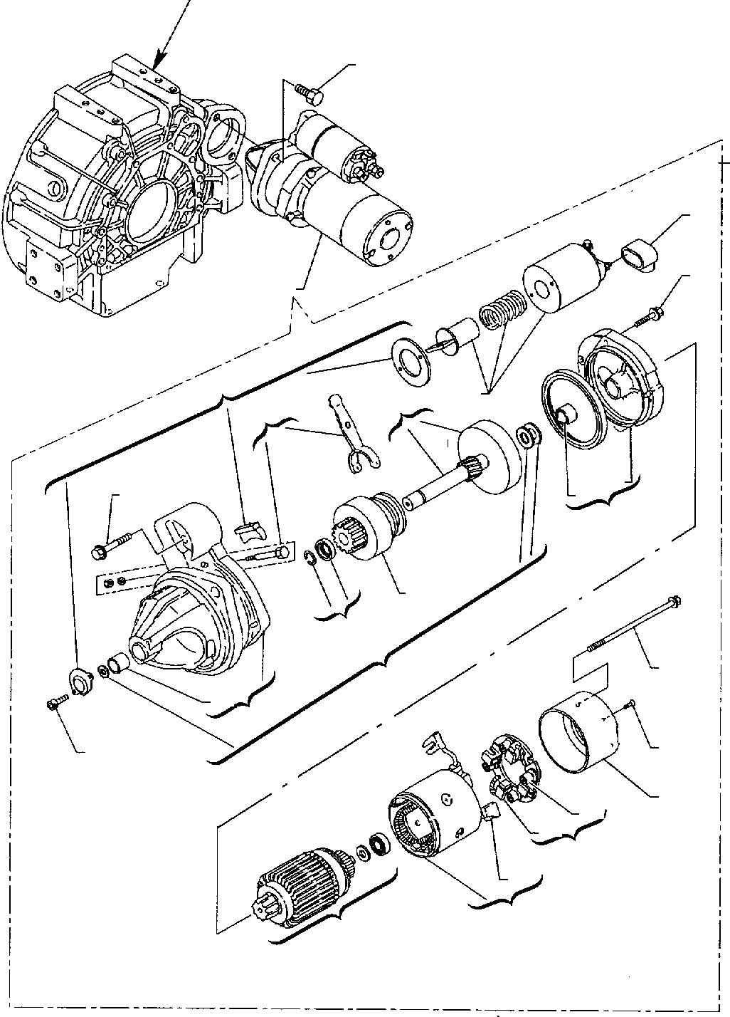 Part 42. STARTING MOTOR (ASPIRATED ENGINE) [0611]