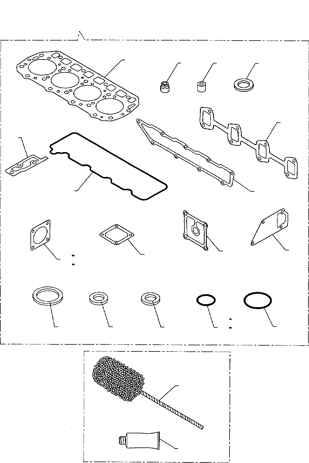 Part 48. GASKET KIT (ASPIRATED ENGINE) [0991]