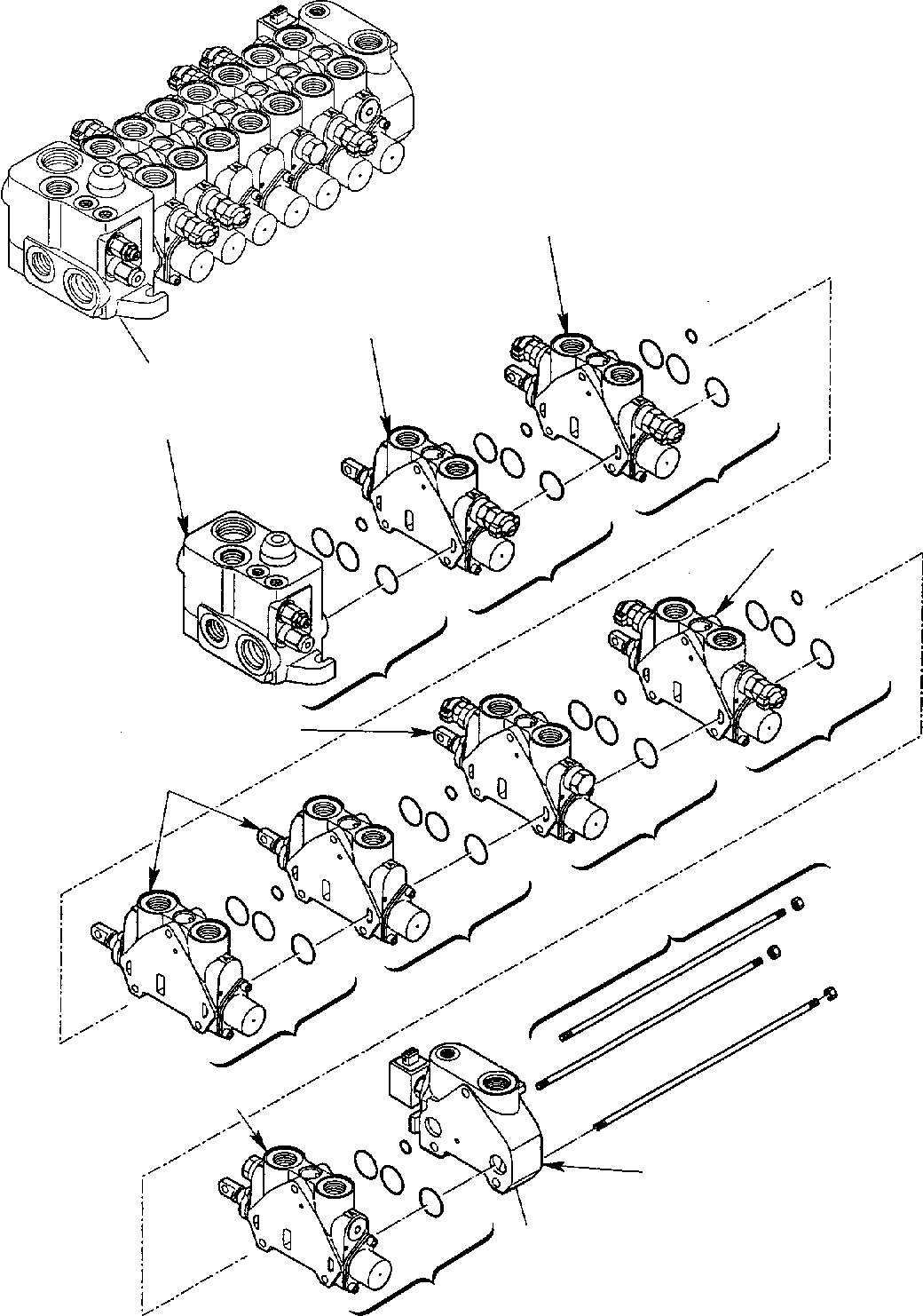 Part 26. CONTROL VALVE (7 SECTION) (FOR JIG ARM) [6360]