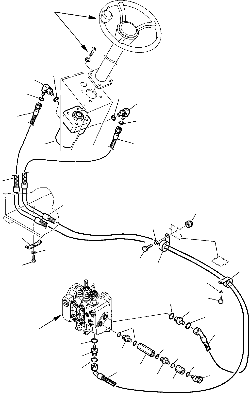 Part 33. HYDRAULIC PIPING (STEERING LINE) (1/2) [6550]