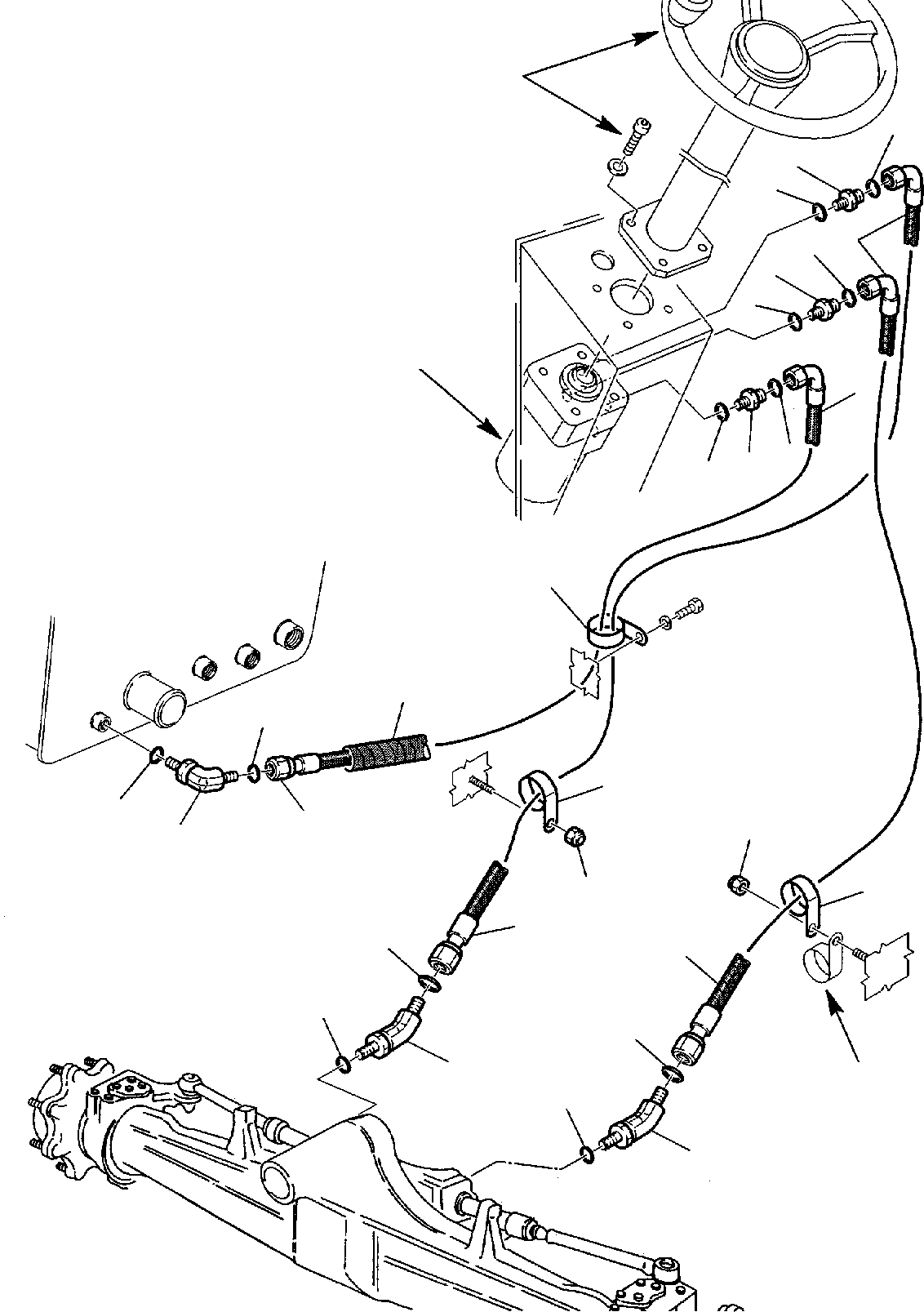 Part 34. HYDRAULIC PIPING (STEERING LINE) (2/2) [6560]