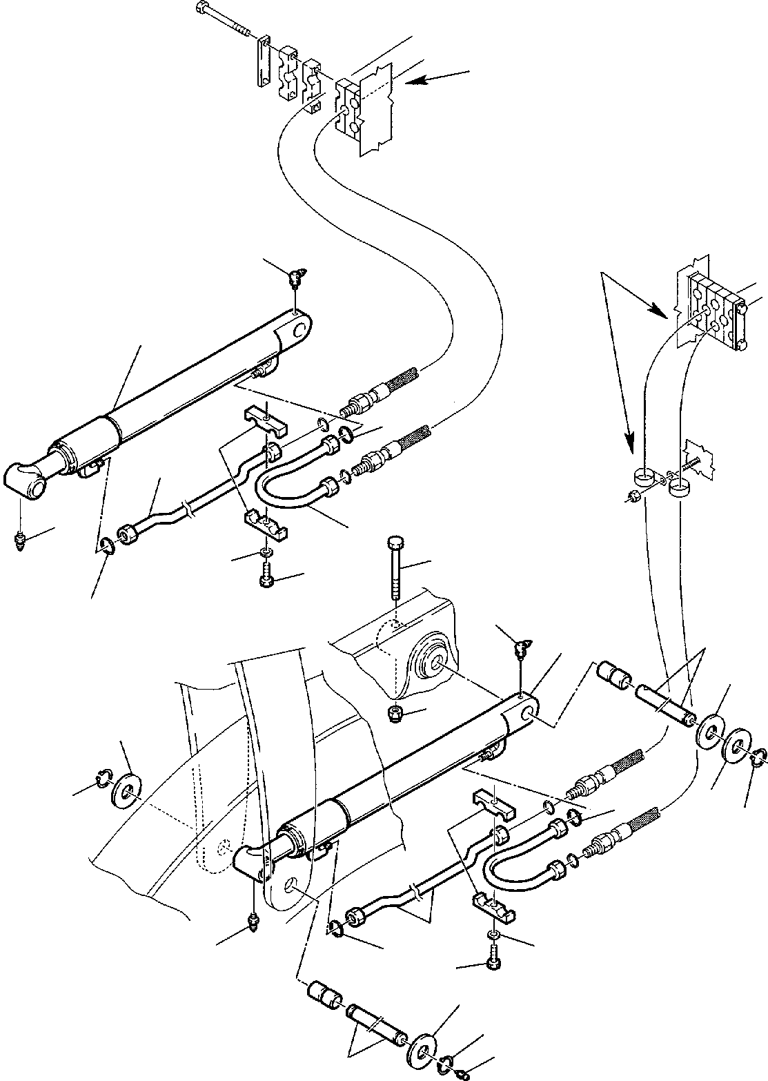 Part 38. HYDRAULIC PIPING (SHOVEL LIFTING CYLINDER LINE) (2/2) [6610]