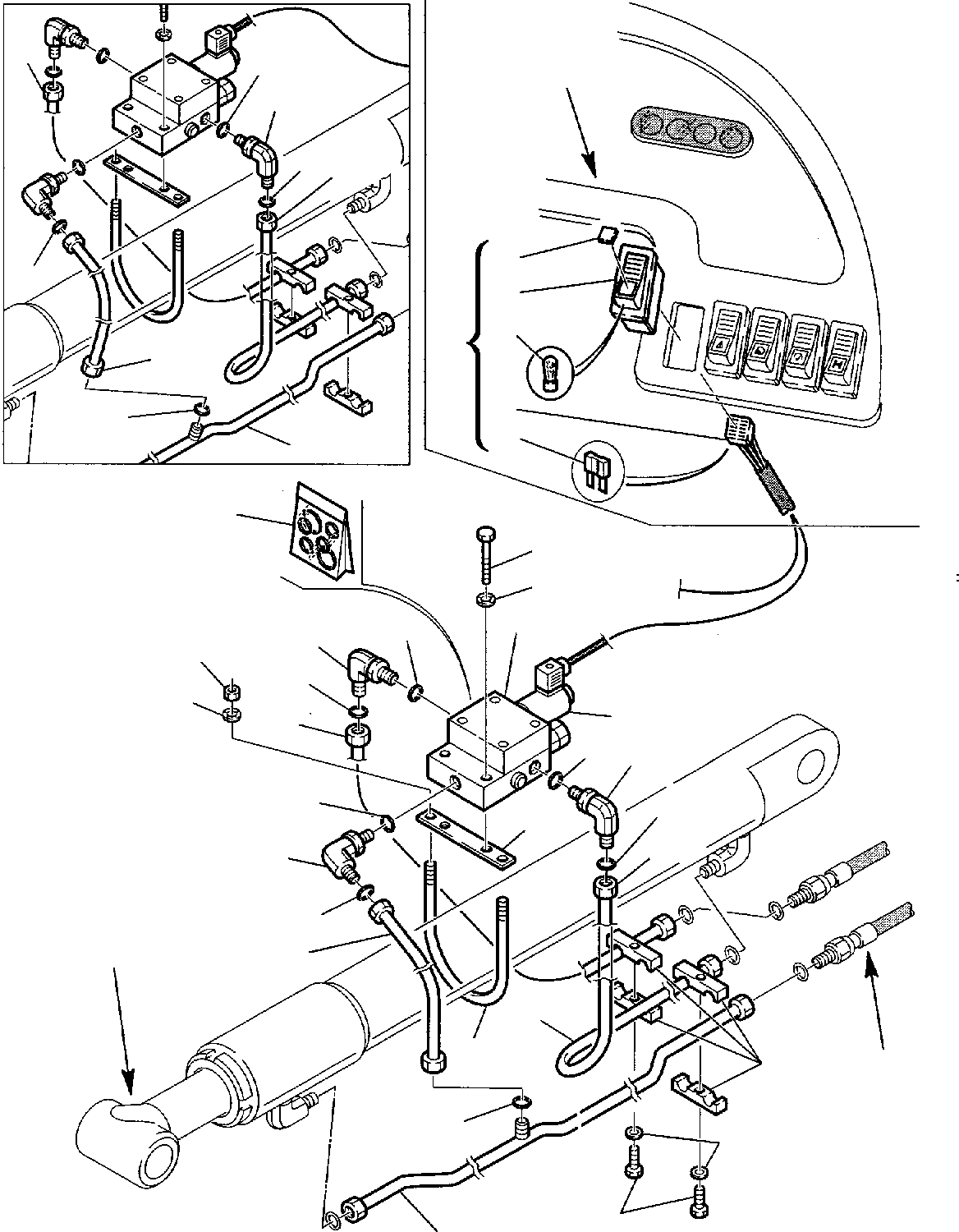 Part 40. HYDRAULIC PIPING (SHOVEL LIFTING CYLINDER) (ELECTRIC SAFETY VALVE) [6625]