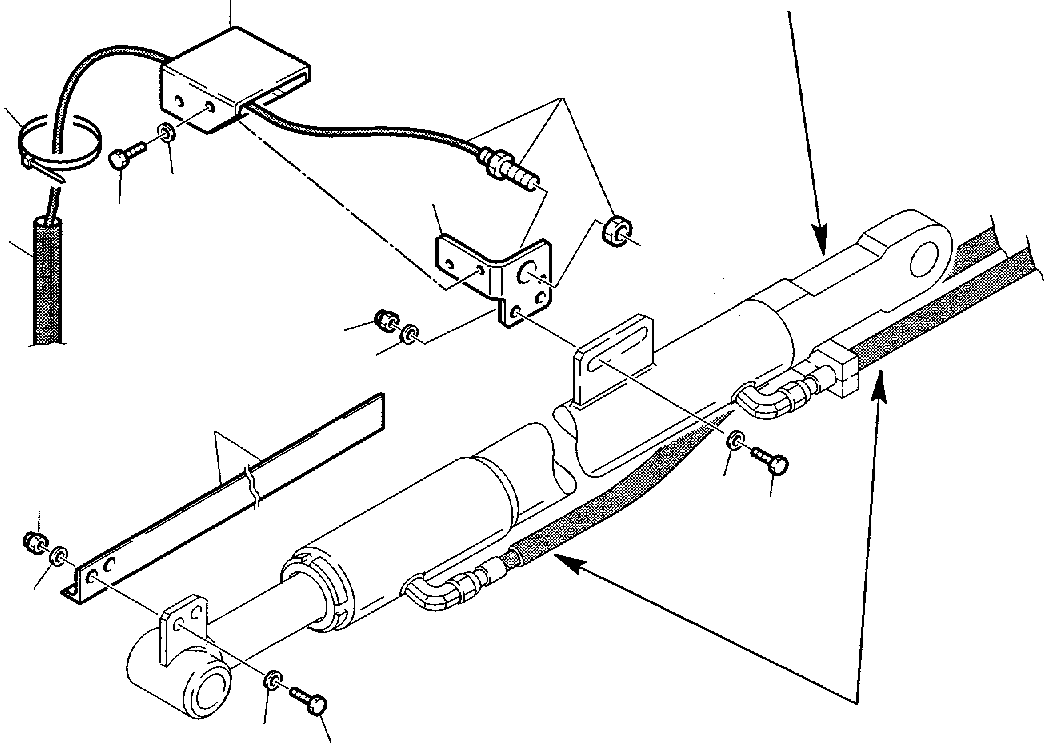 Part 43. HYDRAULIC PIPING (SHOVEL TIPPING CYLINDER LINE) (WITH RETURN TO DIG) [6645]