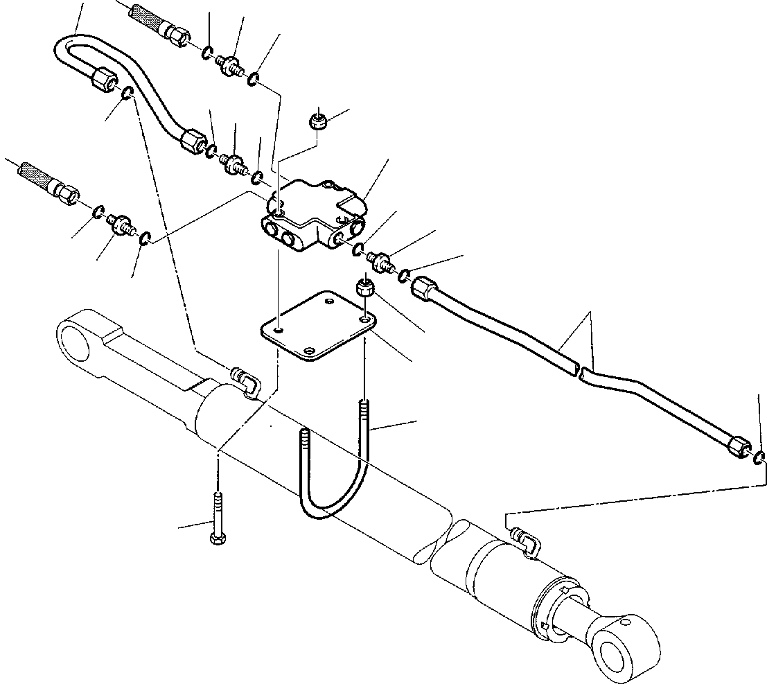 Part 44. HYDRAULIC PIPING (SHOVEL TIPPING CYLINDER) (SAETY VALVE) [6650]