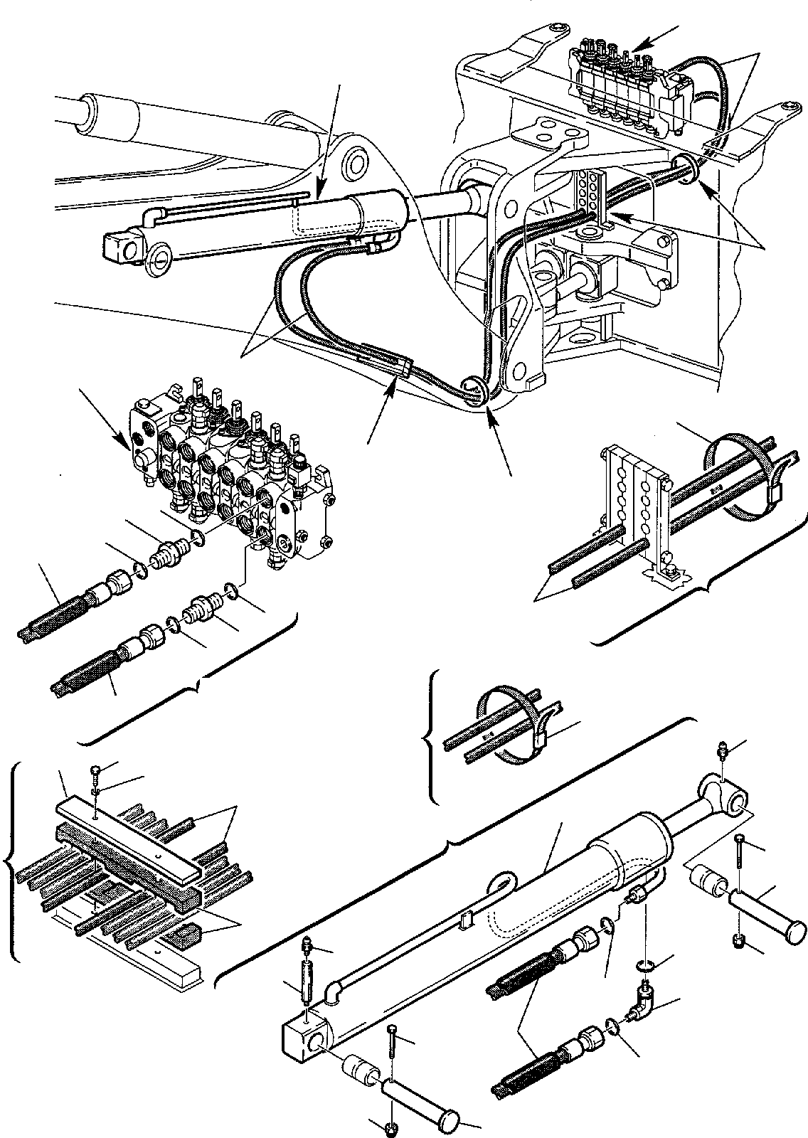 Part 51. HYDRAULIC PIPING (BOOM CYLINDER LINE) [6720]