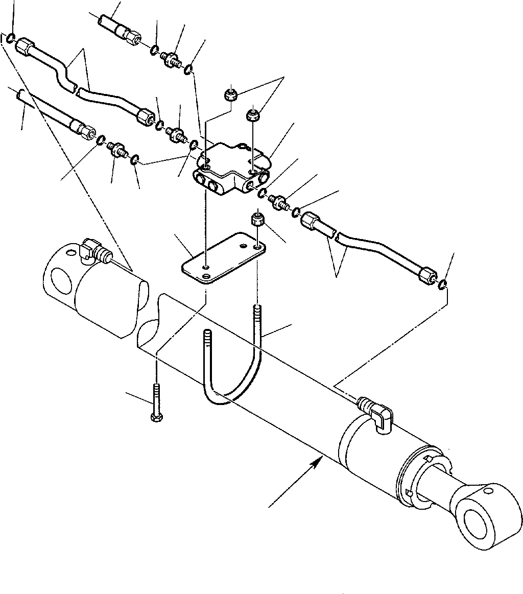 Part 54. HYDRAULIC PIPING (ARM CYLINDER LINE) (SAFETY VALVE) [6735]