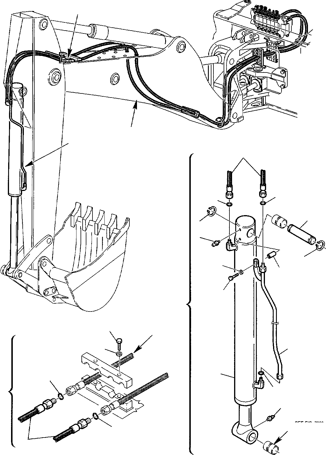 Part 56. HYDRAULIC PIPING (BUCKET CYLINDER LINE) (2/2) [6750]