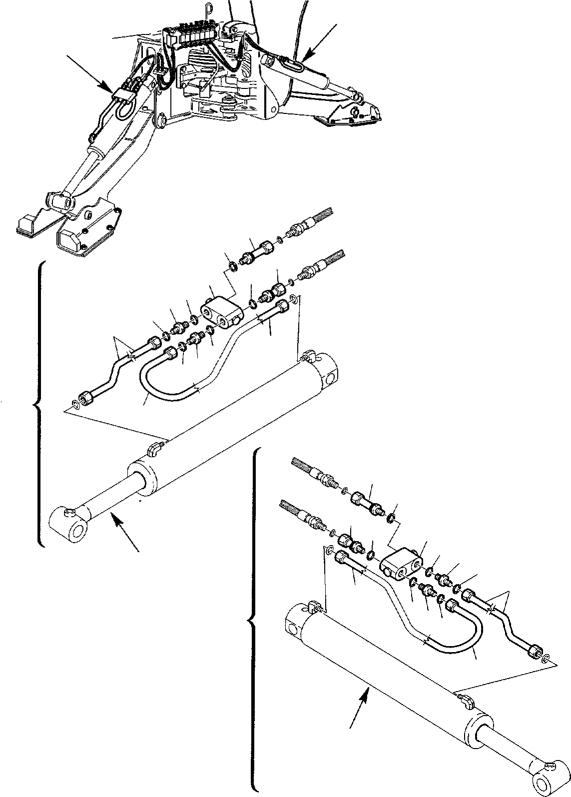 Part 61. HYDRAULIC PIPING (OUTRIGGER CYLINDER LINE) (SAFETY VALVES) [6800]