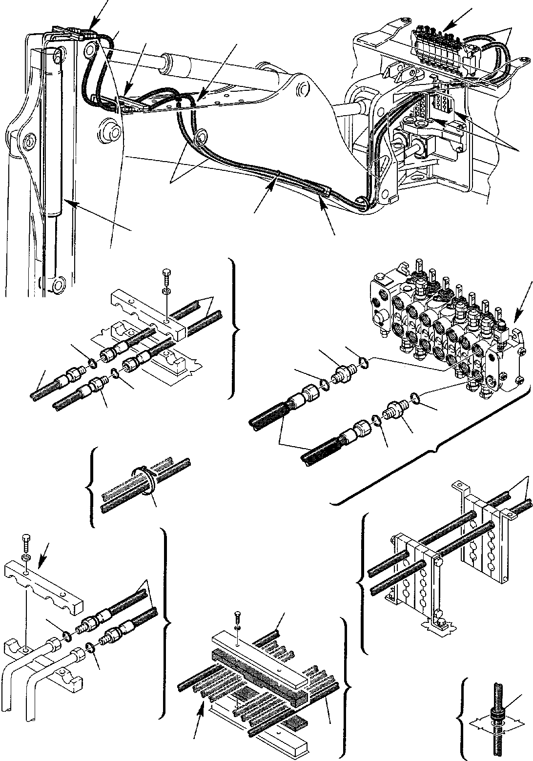 Part 65. HYDRAULIC PIPING (JIG ARM CYLINDER LINE) [6850]