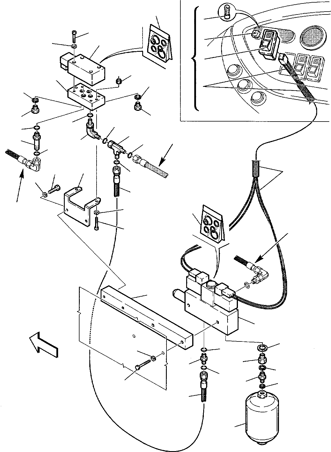 Part 68. HYDRAULIC PIPING (RIDE CONTROL) (1/2) (OPTIONAL) [6900]