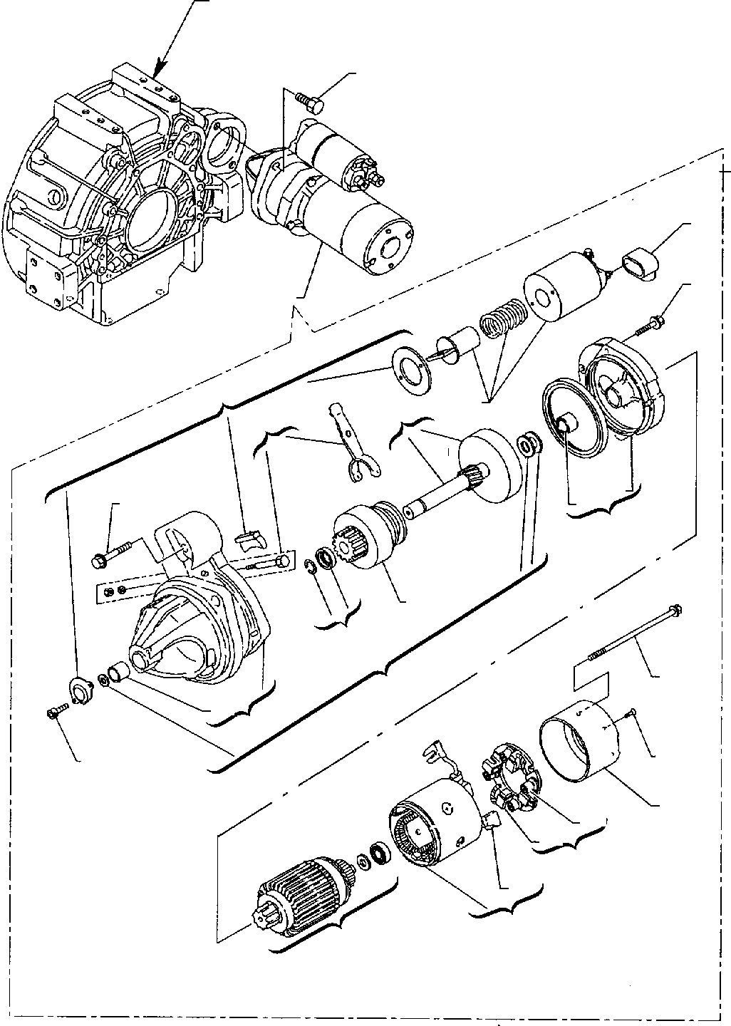 Part 42. STARTING MOTOR (ASPIRATED ENGINE) [0611]