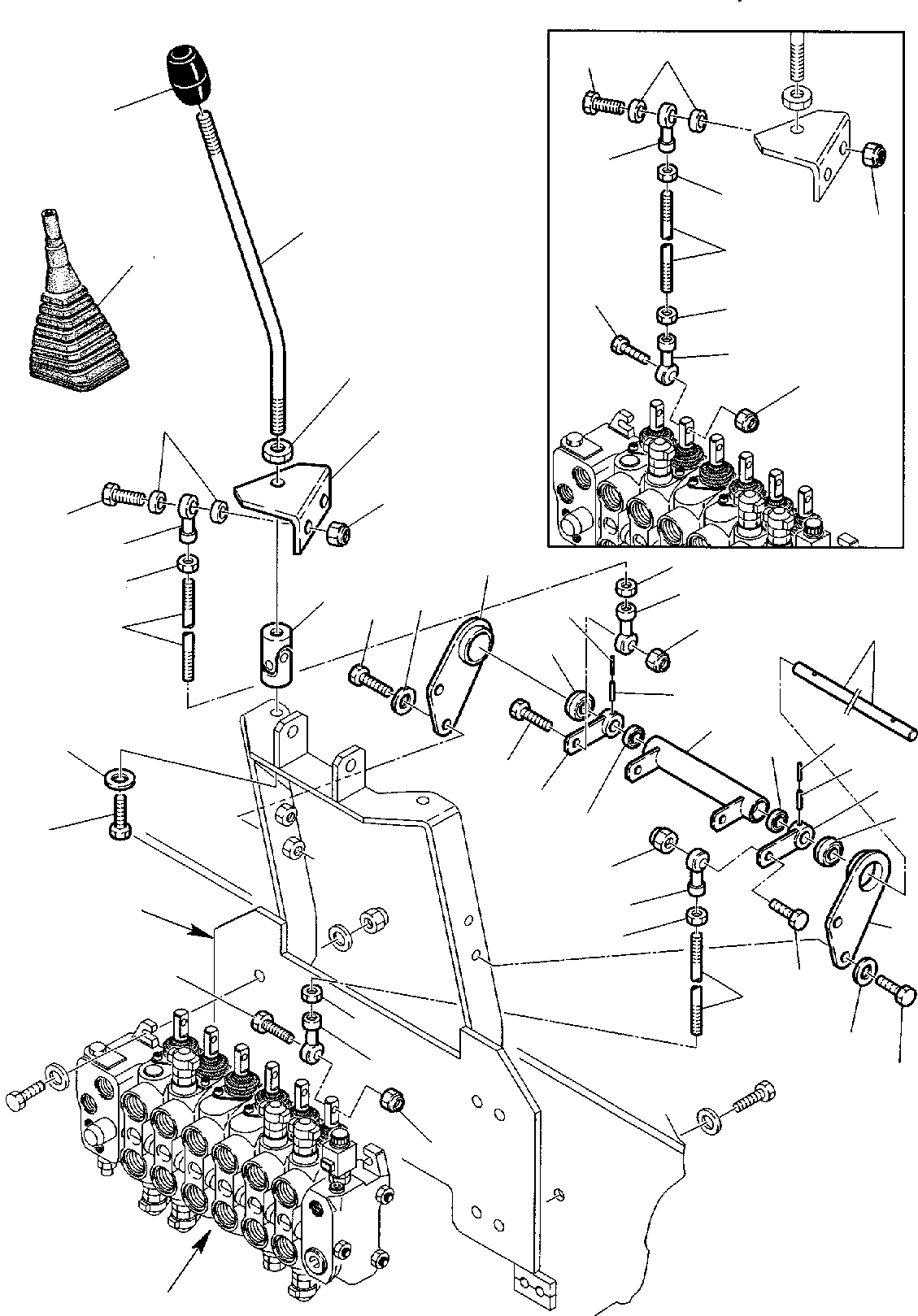 Part 9. BACKHOE CONTROL LEVERS - KOMATSU LAYOUT CONTROL (1/2) [4420]