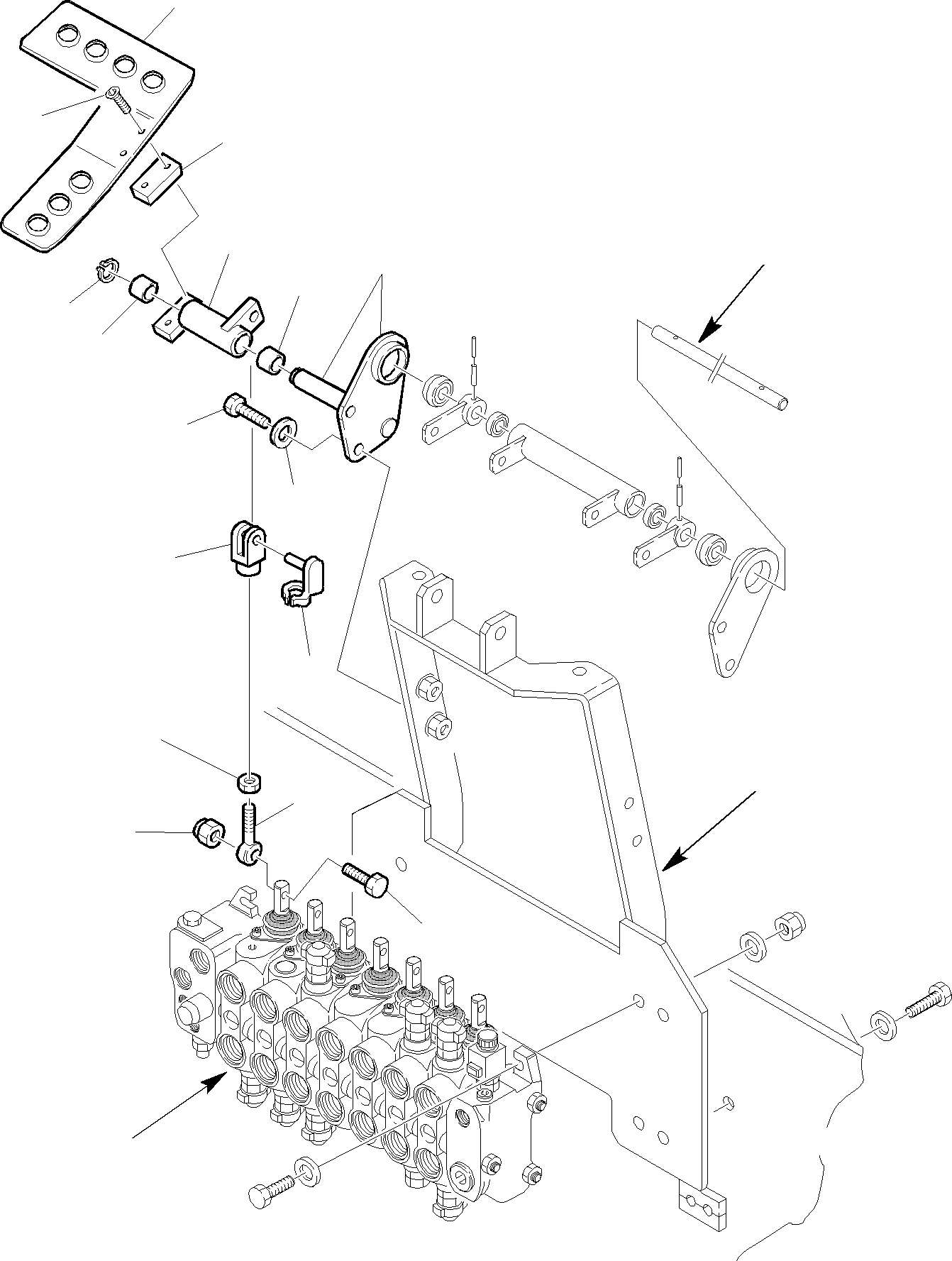 Part 12. BACKHOE CONTROL PEDAL (LEFT SIDE) KOMATSU LAYOUT CONTROL [4510]