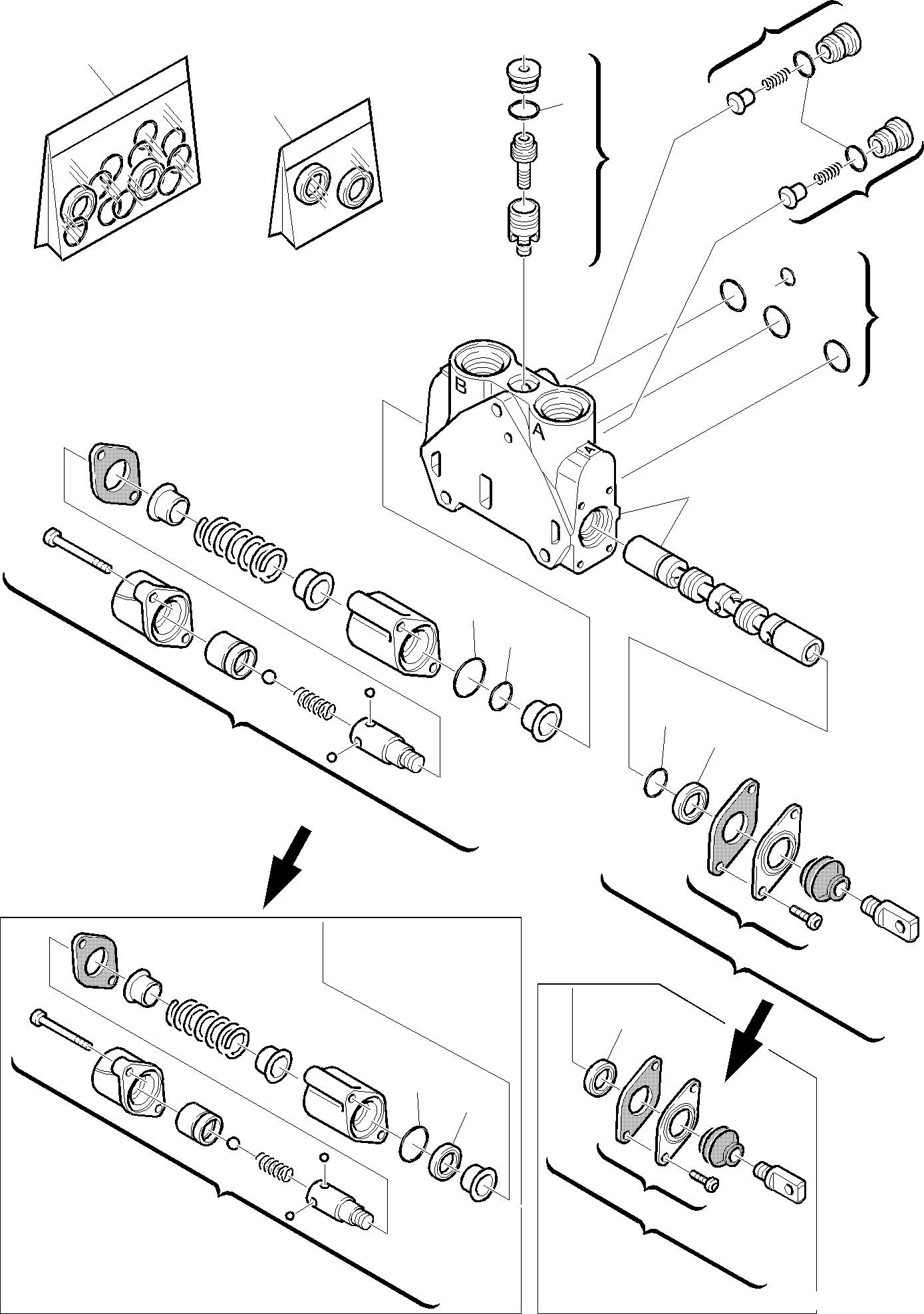 Part 13. SHOVEL CONTROL VALVE(FLOATING LIFTING ELEMENT)(FOR BUCKET 4 IN 1)(3/5) [6270]