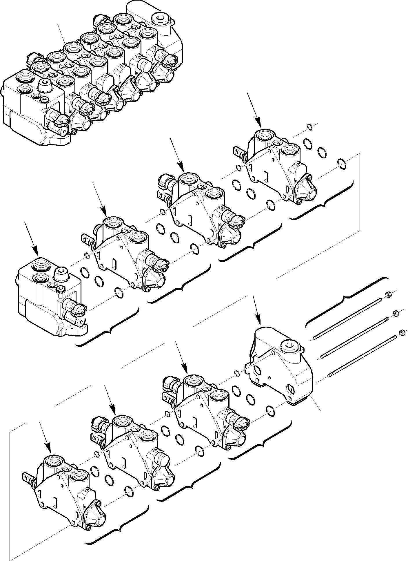 Part 16. BACKHOE CONTROL VALVE (1/8) [6290]