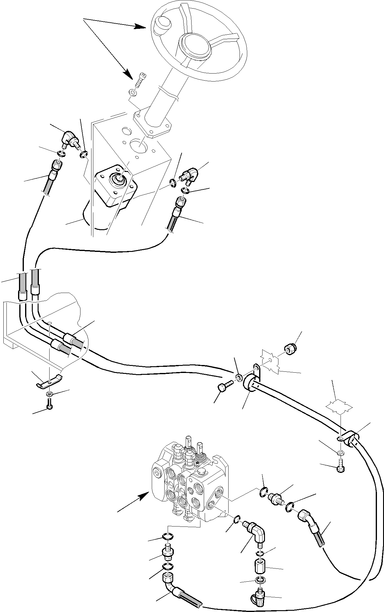 Part 37. HYDRAULIC PIPING (STEERING LINE) (1/2) [6550]