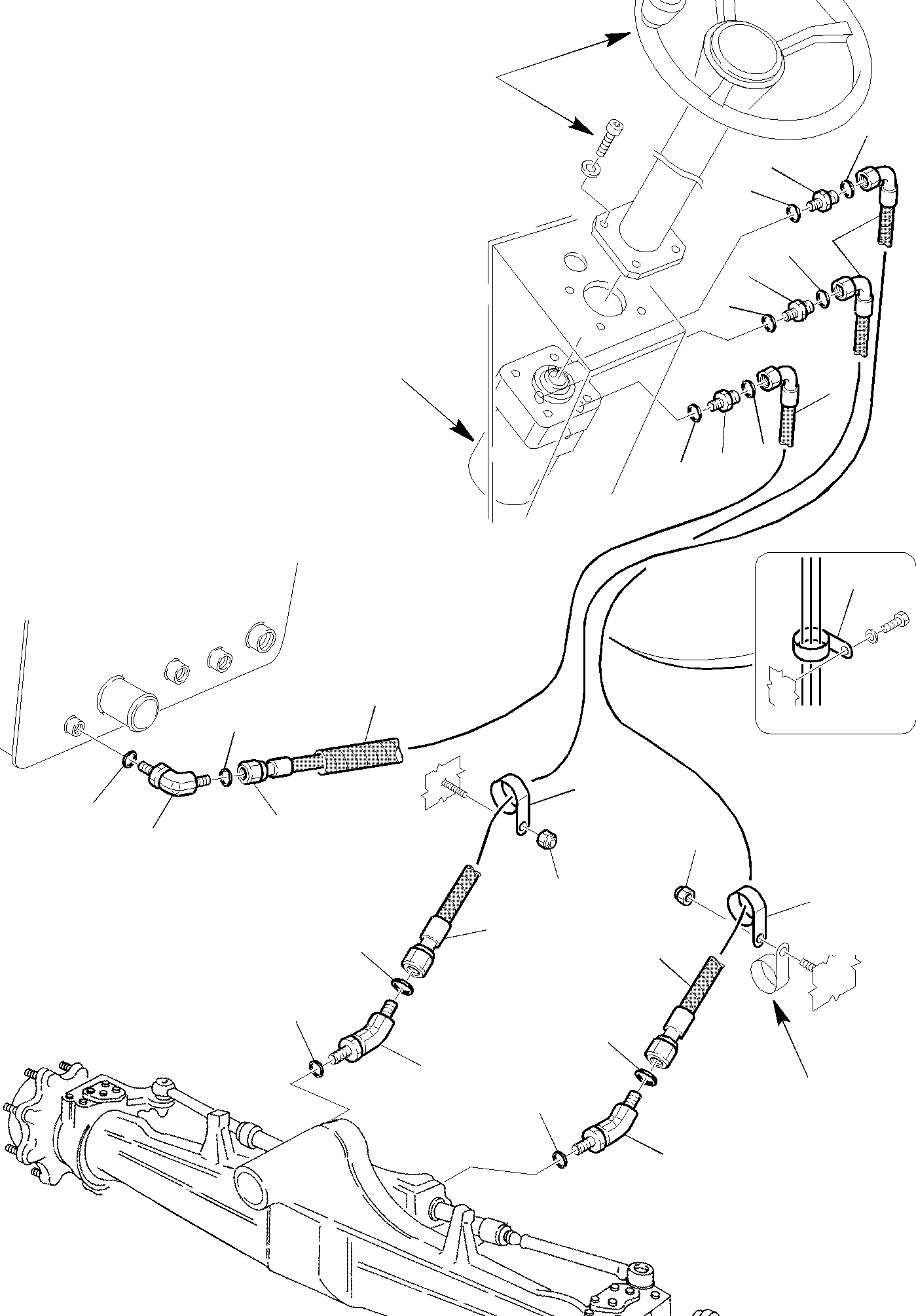 Part 38. HYDRAULIC PIPING (STEERING LINE) (2/2) [6560]