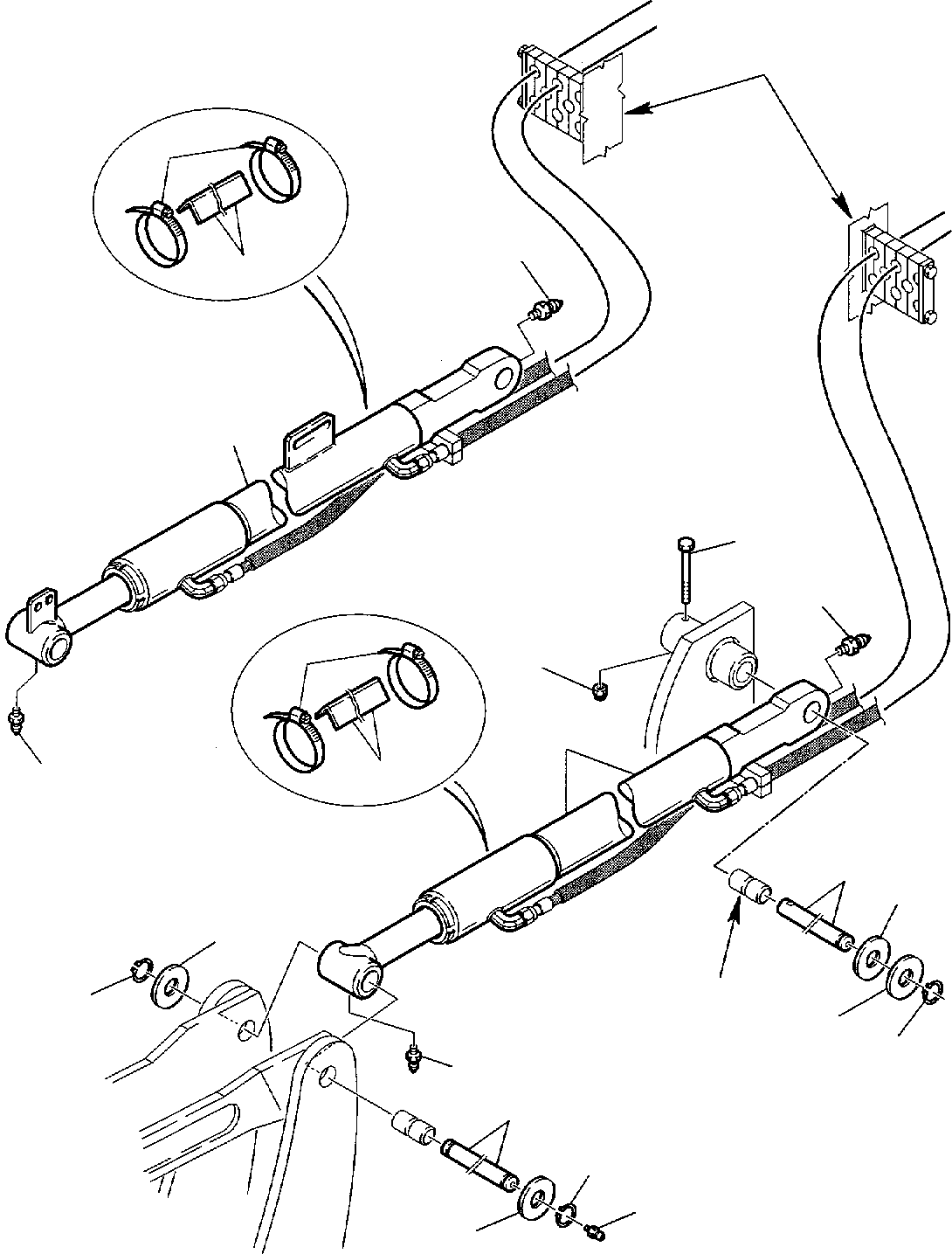 Part 46. HYDRAULIC PIPING (SHOVEL TIPPING CYLINDER LINE) (2/2) [6640]