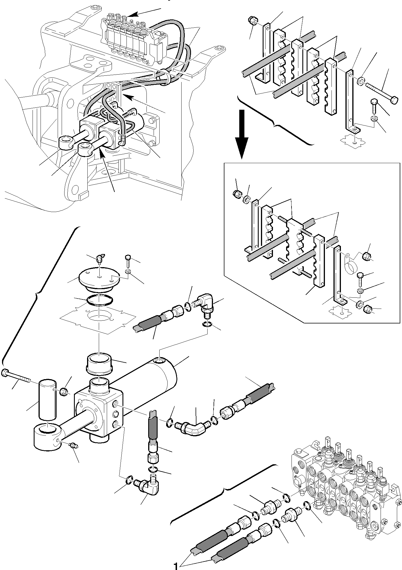 Part 55. HYDRAULIC PIPING (BOOM SWING CYLINDER LINE) [6700]