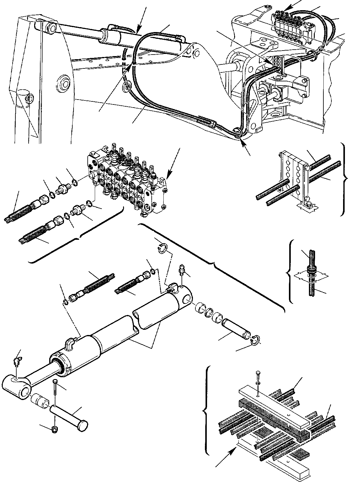 Part 58. HYDRAULIC PIPING (ARM CYLINDER LINE) [6730]