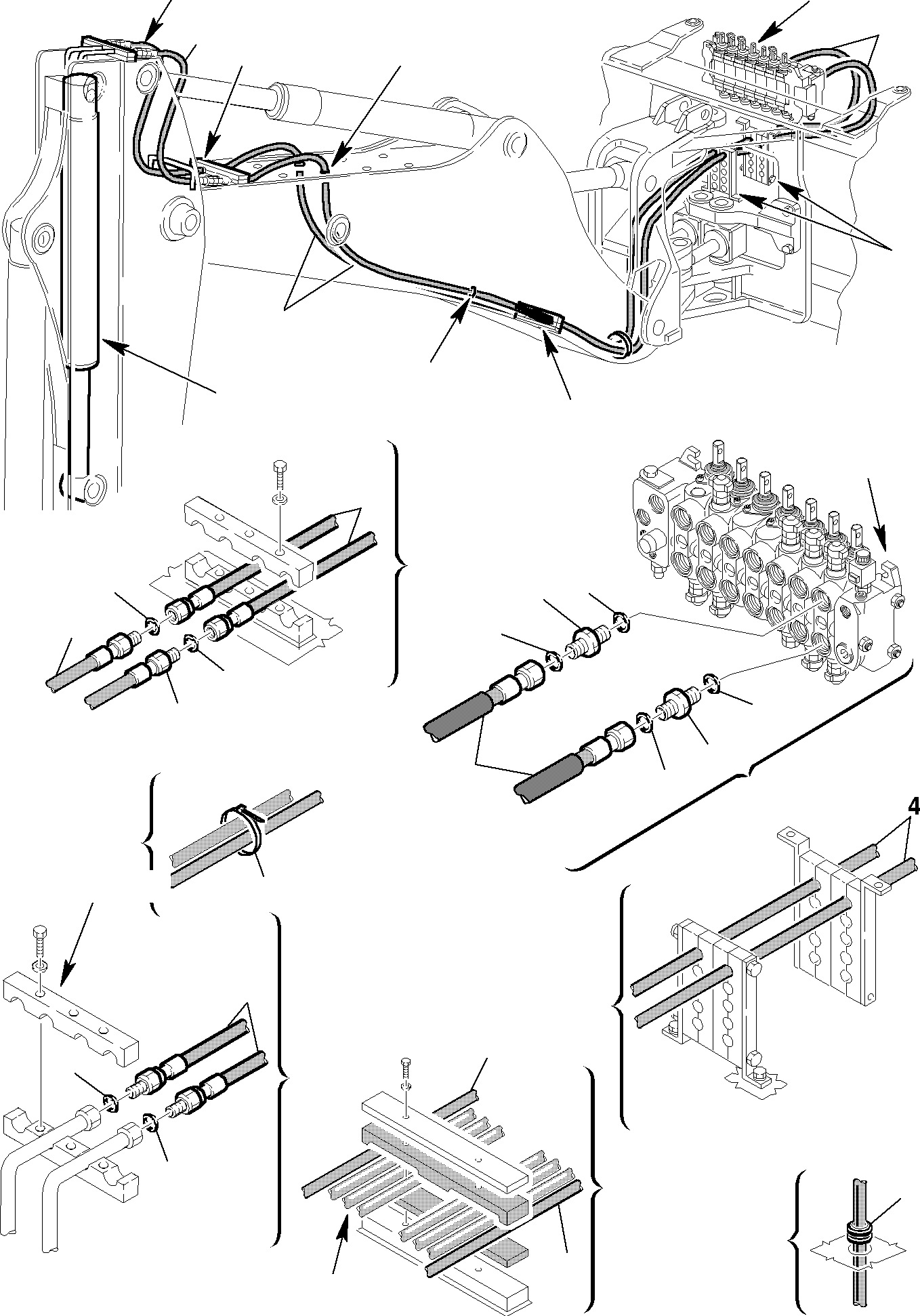 Part 71. HYDRAULIC PIPING (JIG ARM CYLINDER LINE) [6850]