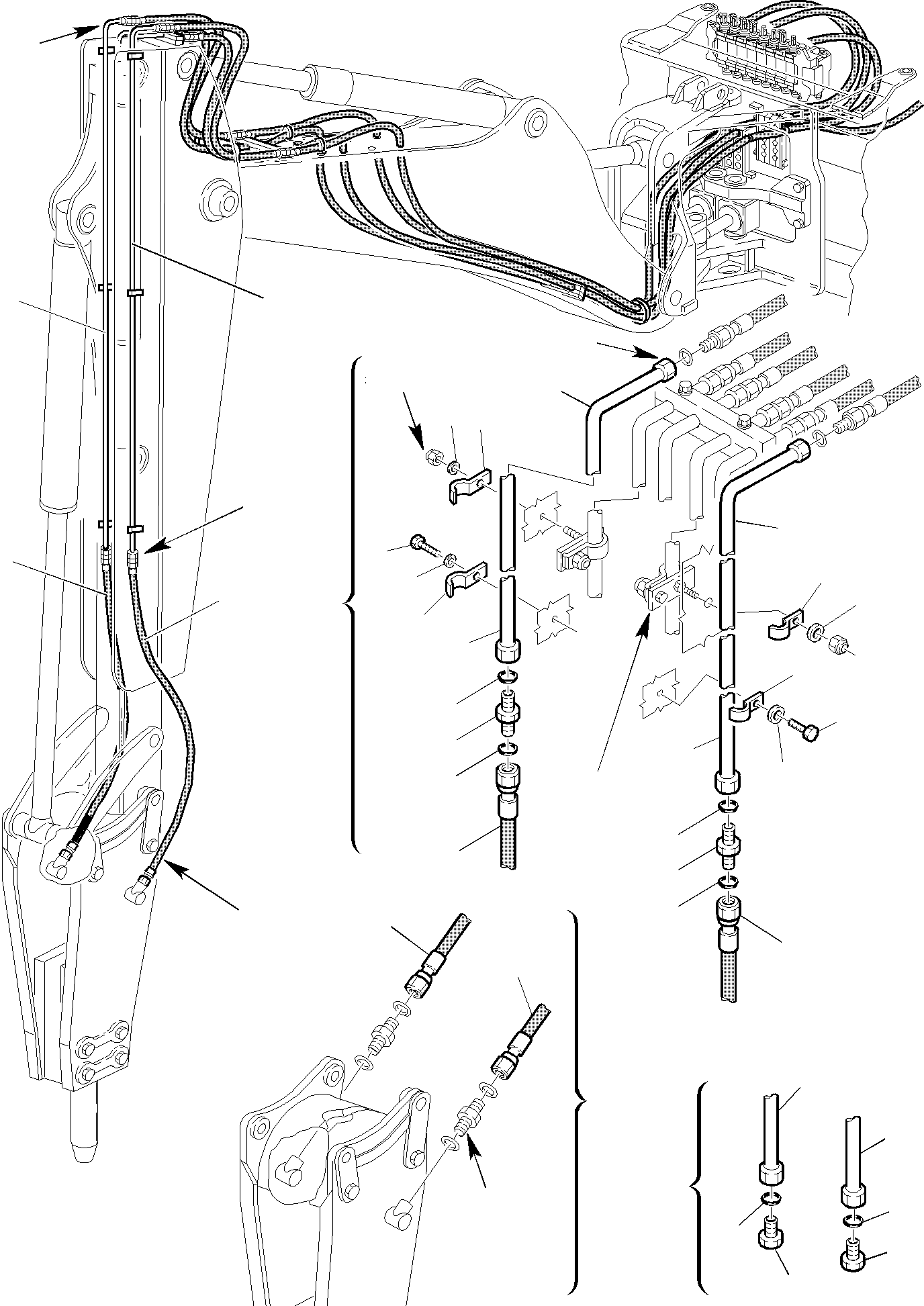 Part 74. HAMMER HYDRAULIC PIPING WITH JIG ARM (2/2) [6871]