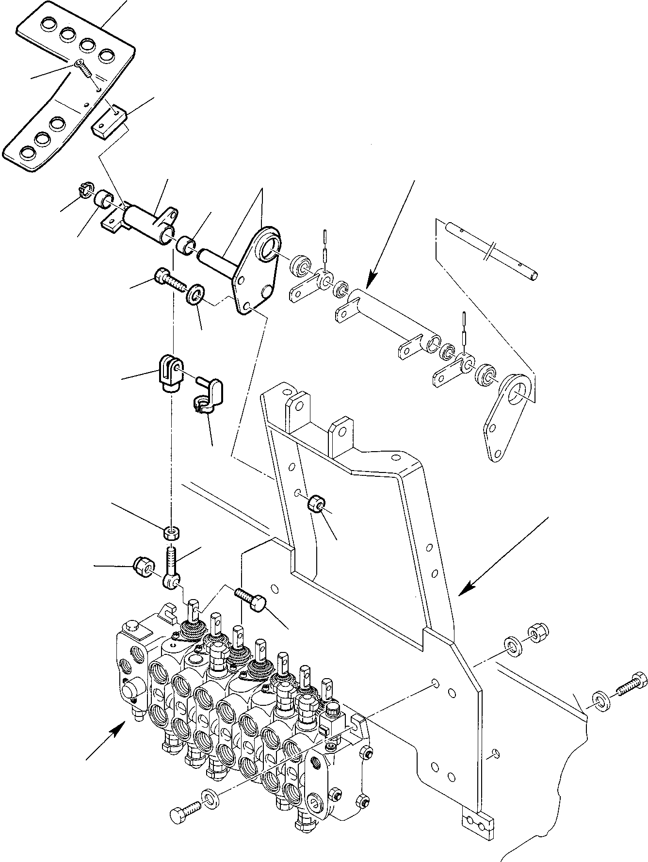 Part 11. BACKHOE CONTROL PEDAL (LEFT SIDE) KOMATSU LAYOUT CONTROL [4510]